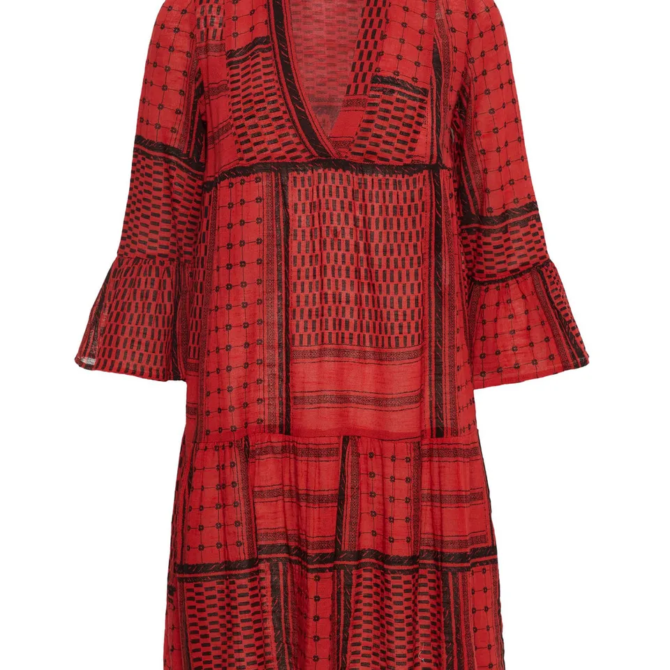 noisy-may-kleid-bedruckt-minikleid-3-4-arm image 1
