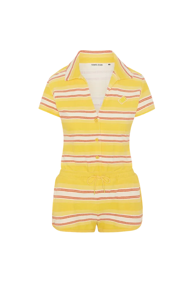 onepiece-towel-club-retro-short-jumpsuit-damen-stripe image 1
