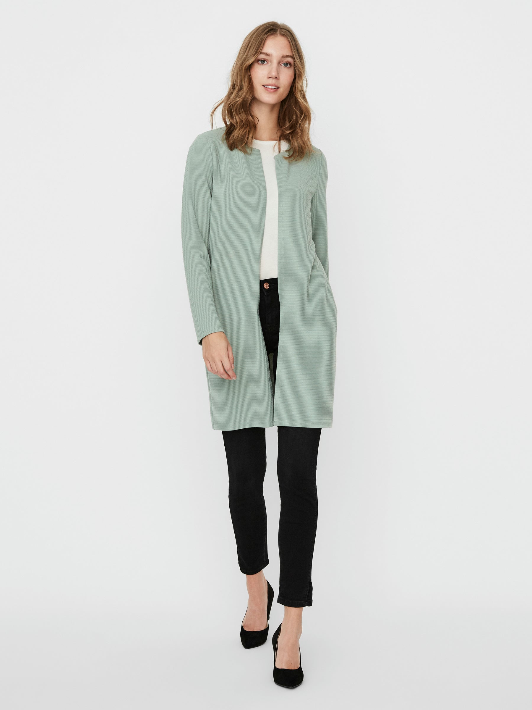noisy-may-cardigan-lange-strickjacke-rundhals image 4