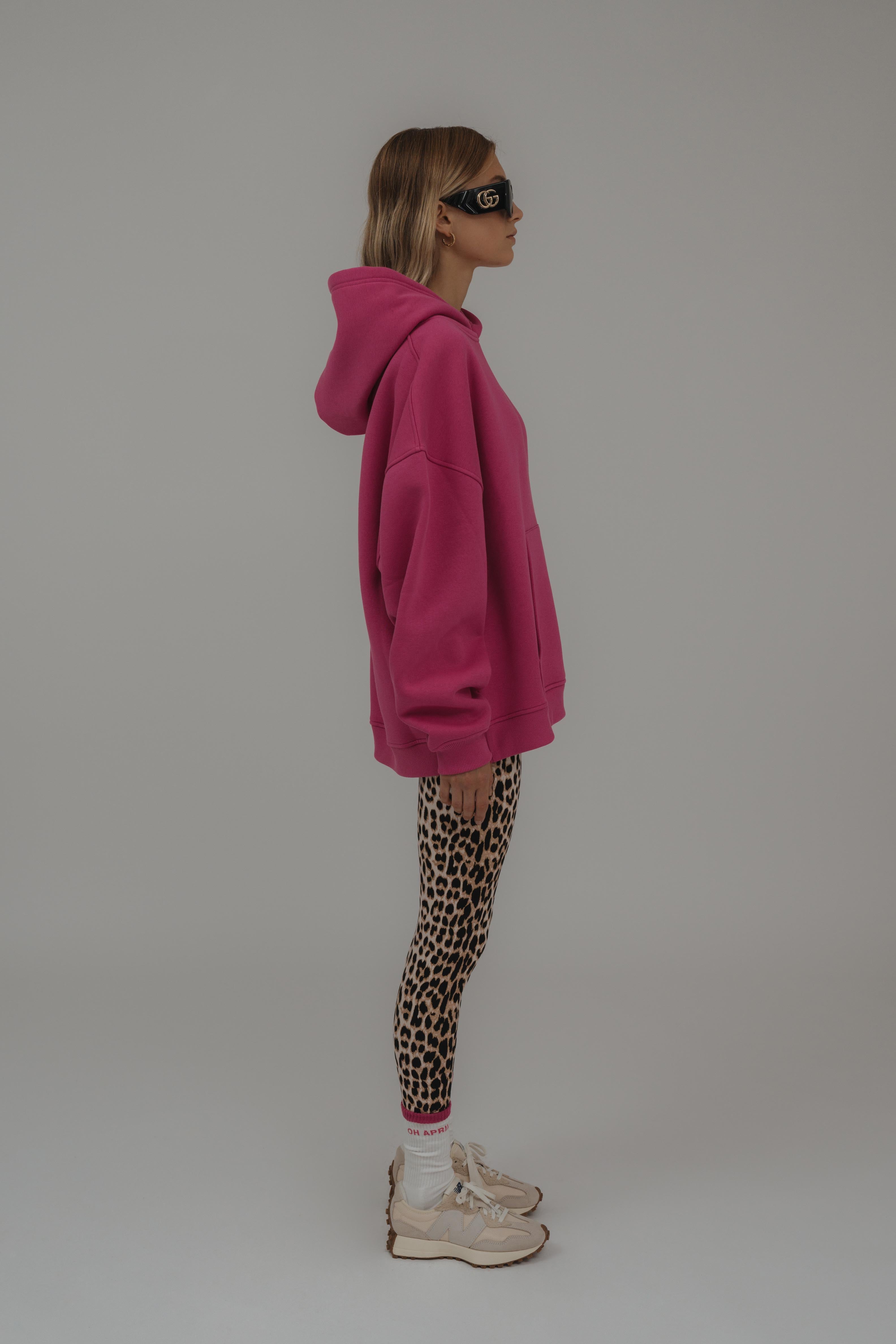 oh-april-steffi-socks-tennissocken-wei-dunkel-pink-baumwolle image 4