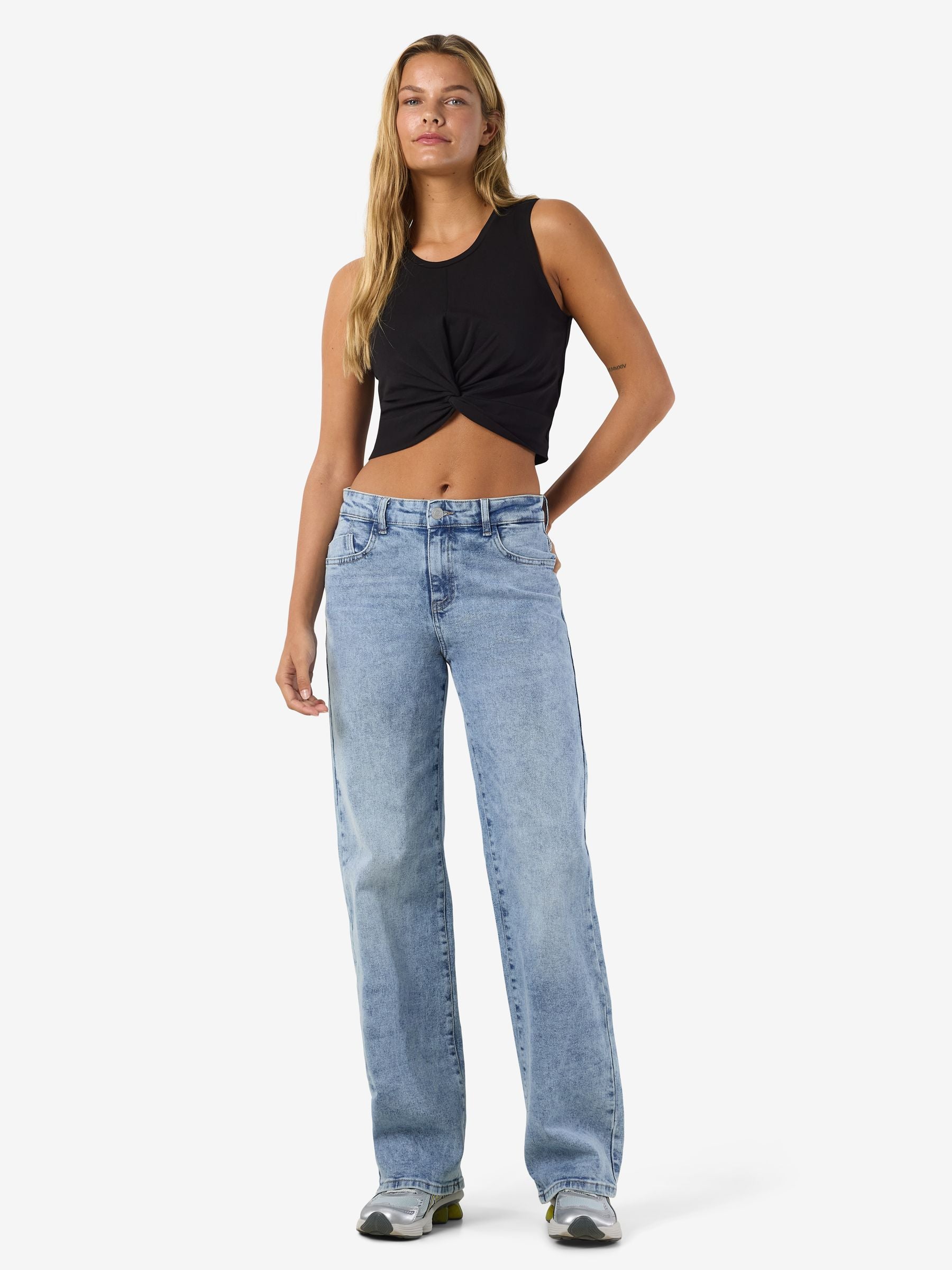 noisy-may-crop-top-rmellos-mit-knoten-baumwolle image 3