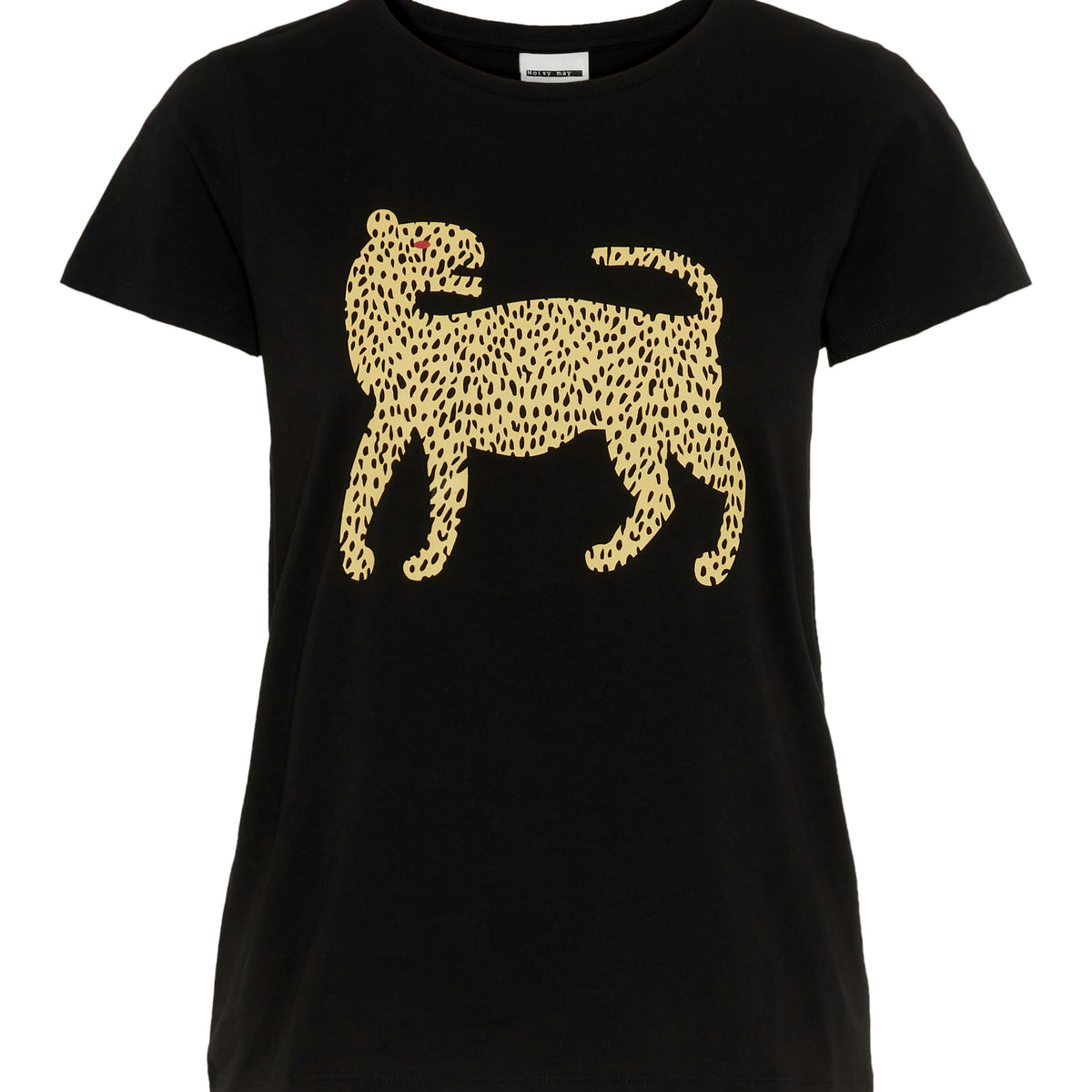 noisy-may-t-shirt-damen-kurzarm-mit-tigerprint image 1