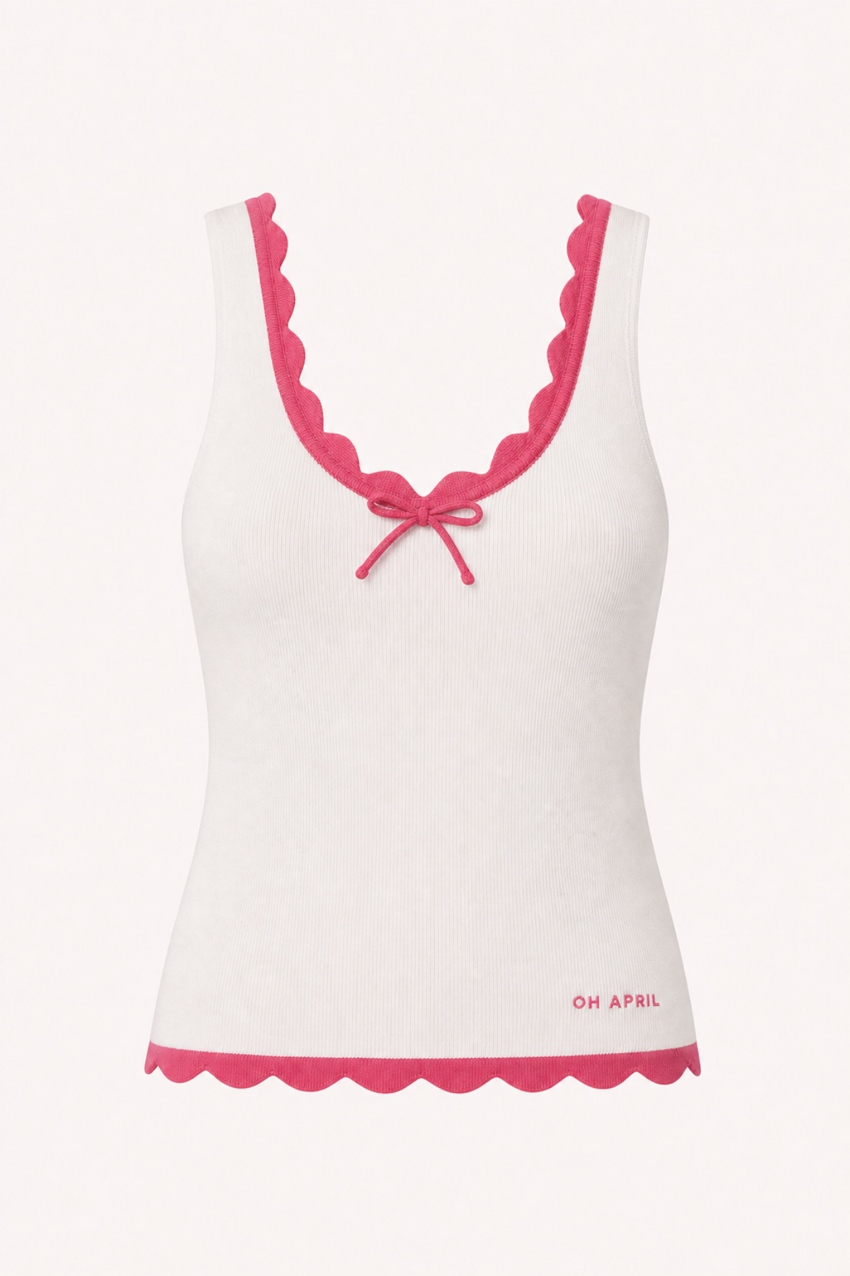 oh-april-anele-knit-top-top-white-slim-fit-kontrastkante image 2