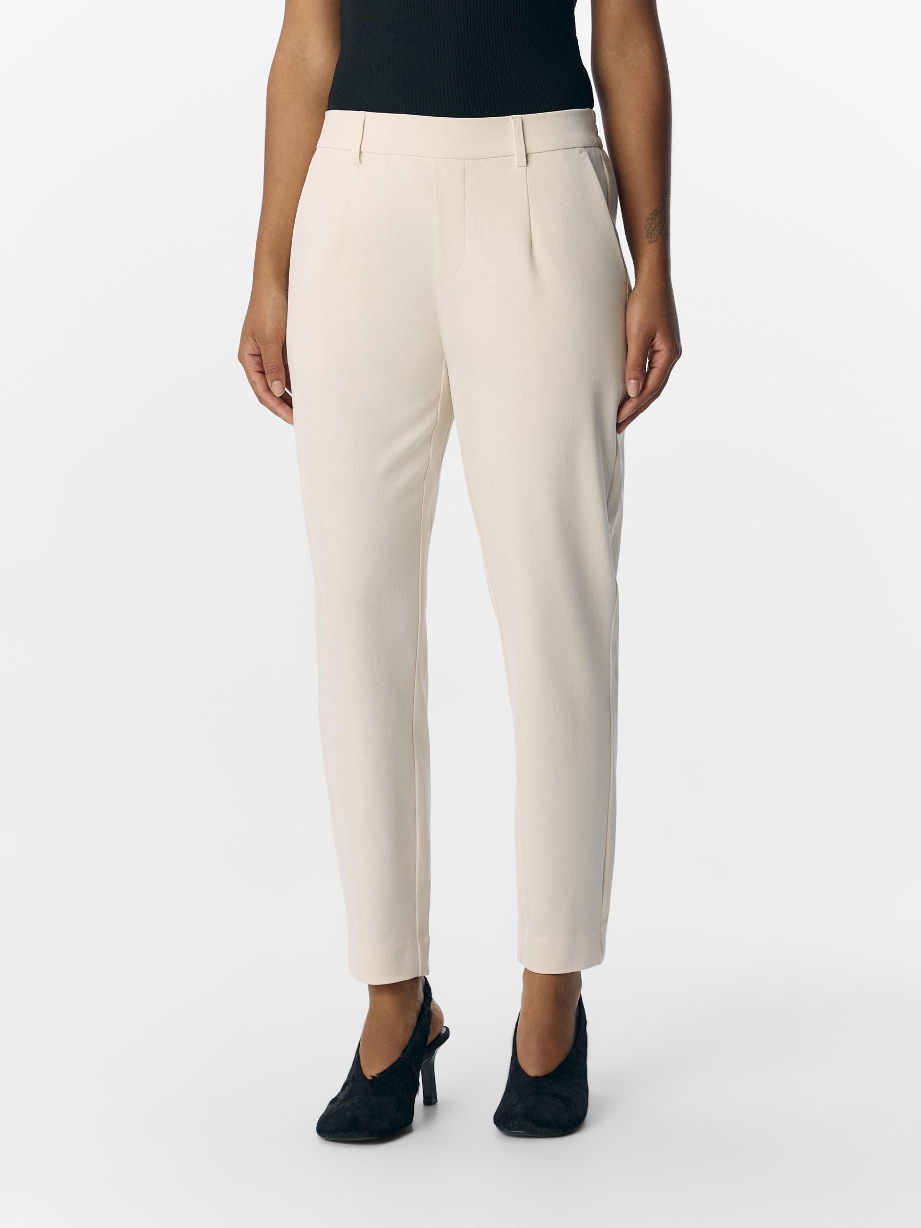object-objlisa-slim-cropped-stoffhose-mid-waist-stretch image 2
