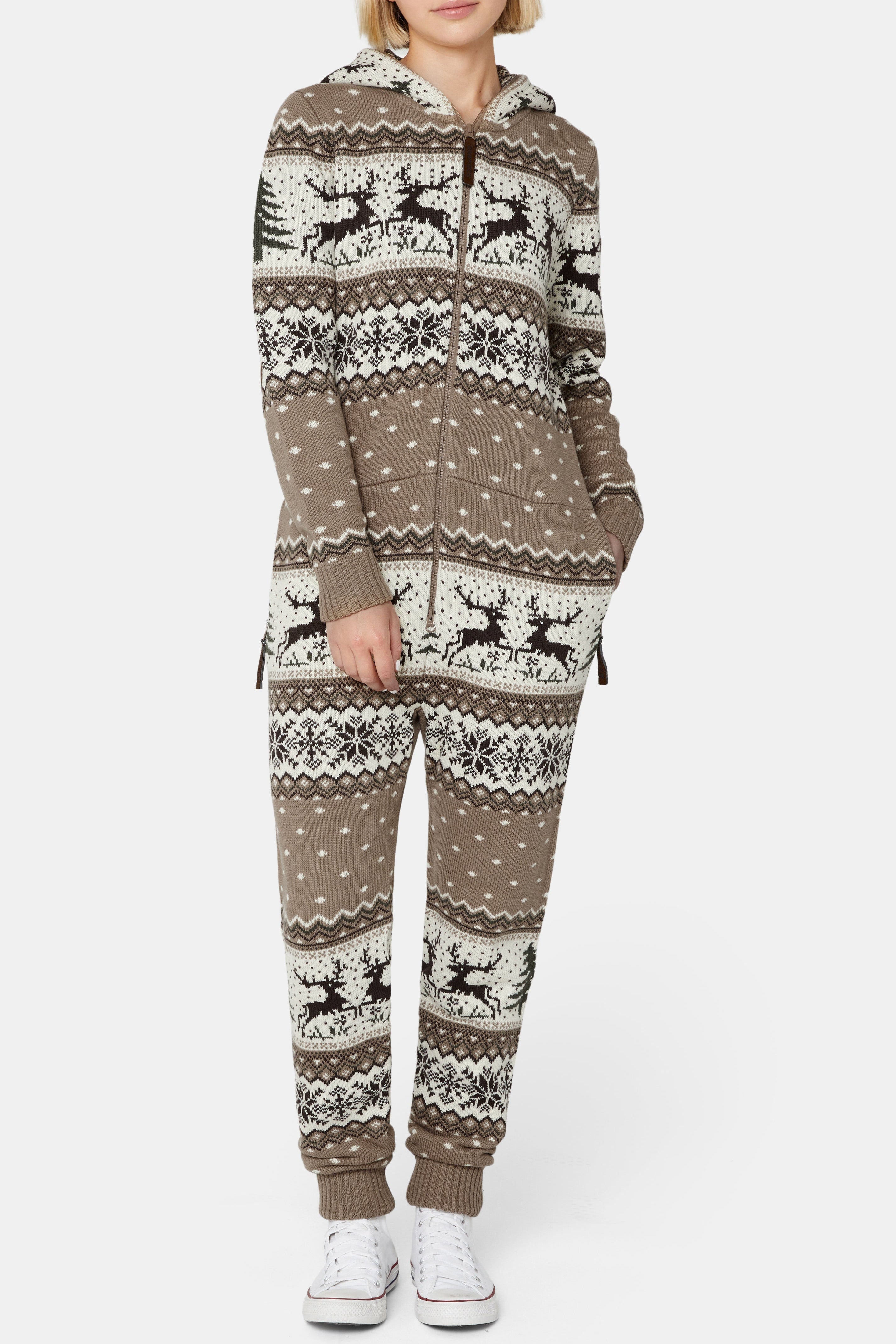 onepiece-holidays-are-coming-jumpsuit-braun-warmer-damen-overall image 4