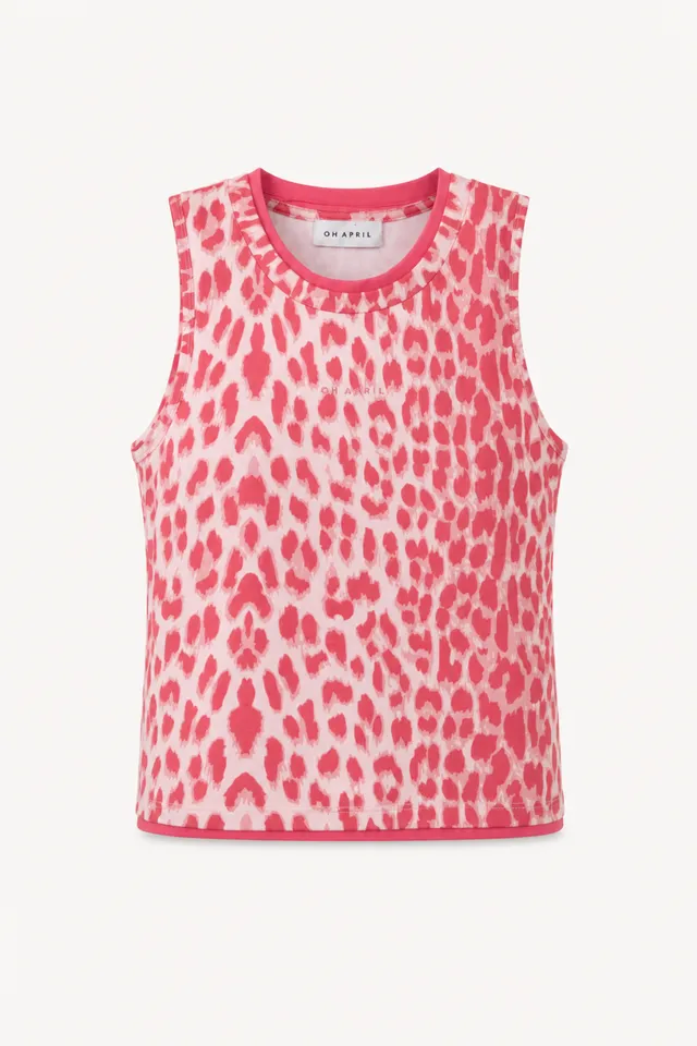 oh-april-amea-tanktop-leo-raspberry-slim-fit image 1