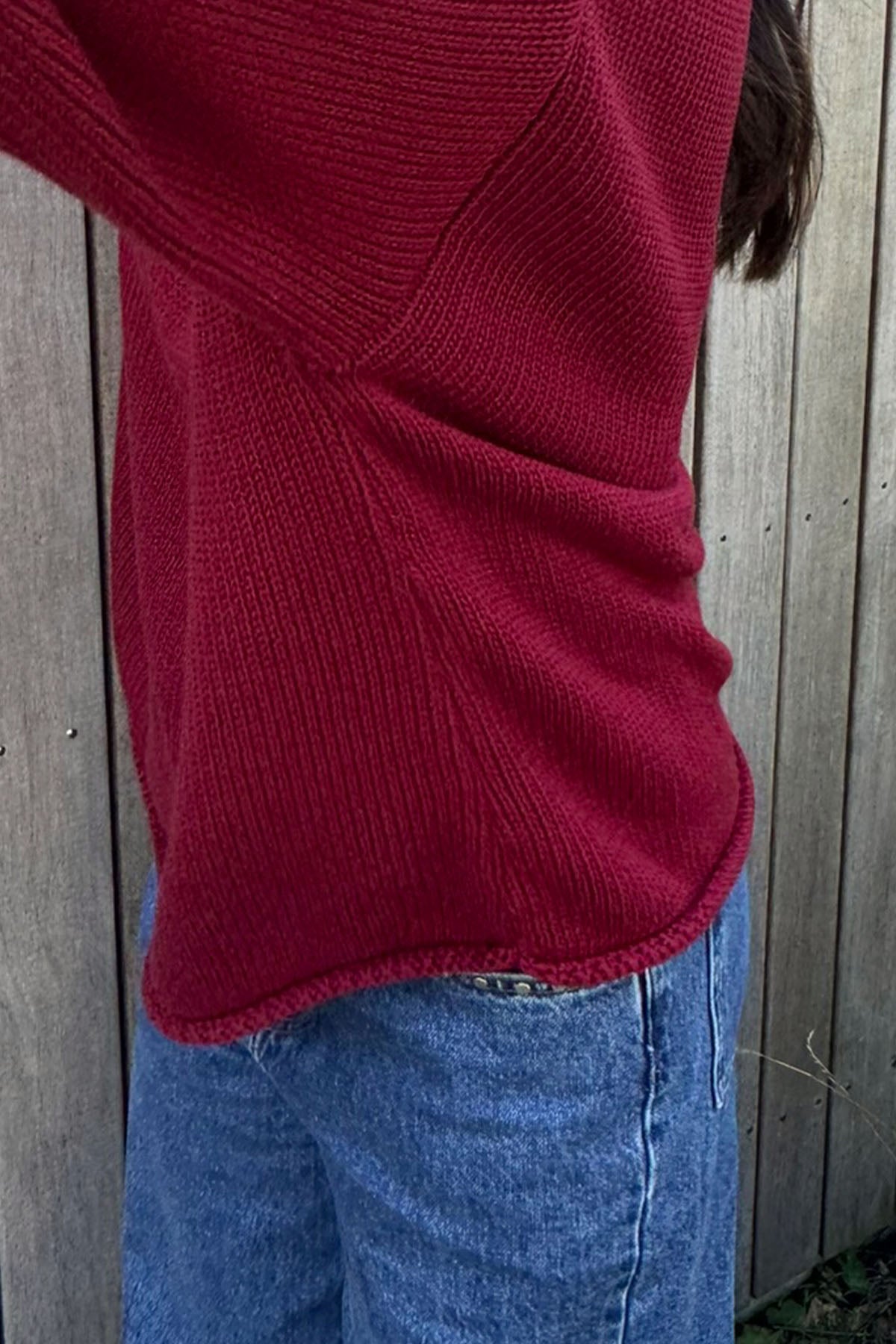 oh-april-strickpullover-cherry-red-oversized-baumwolle image 4
