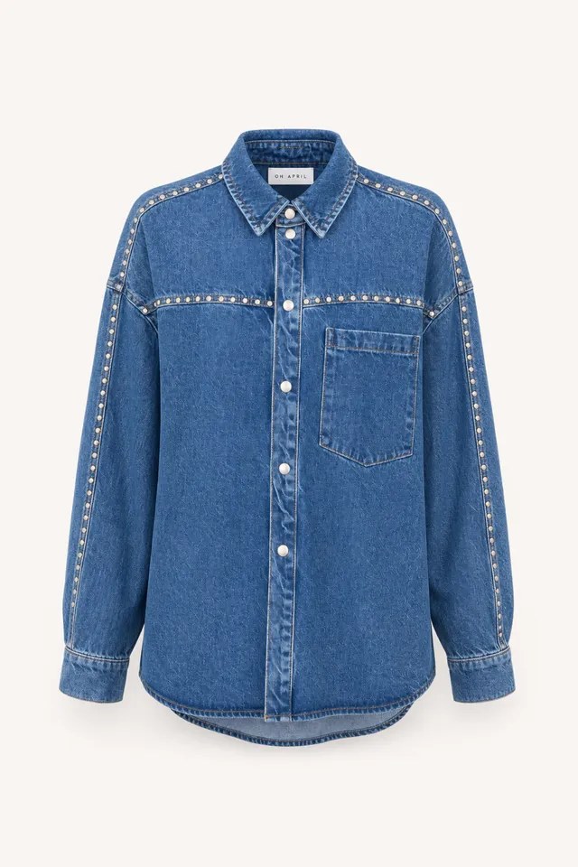 oh-april-vivian-denim-shirt-mid-blue-oversized-baumwolle image 1