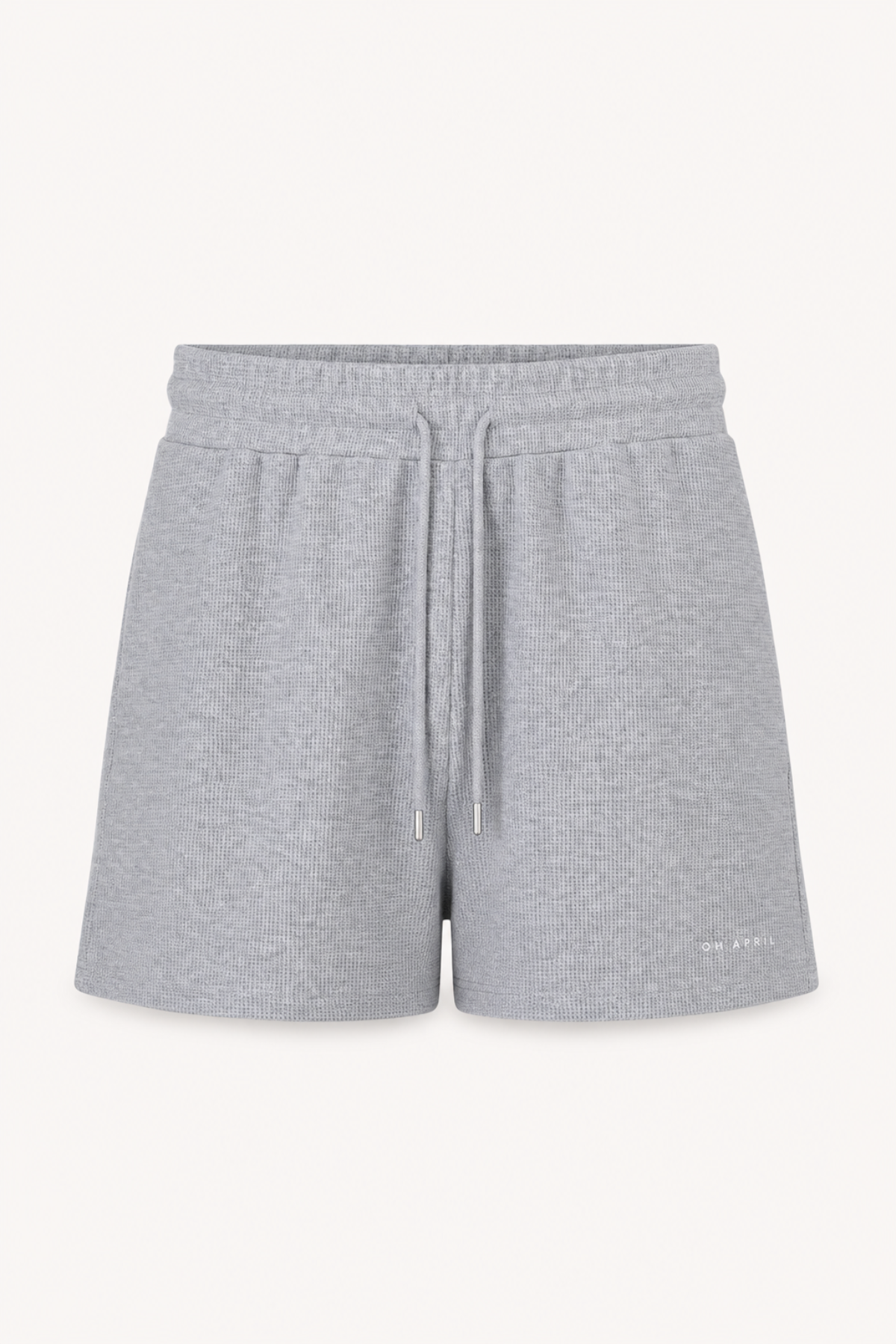 oh-april-elow-piqu-shorts-grey-melange-baumwolle image 1