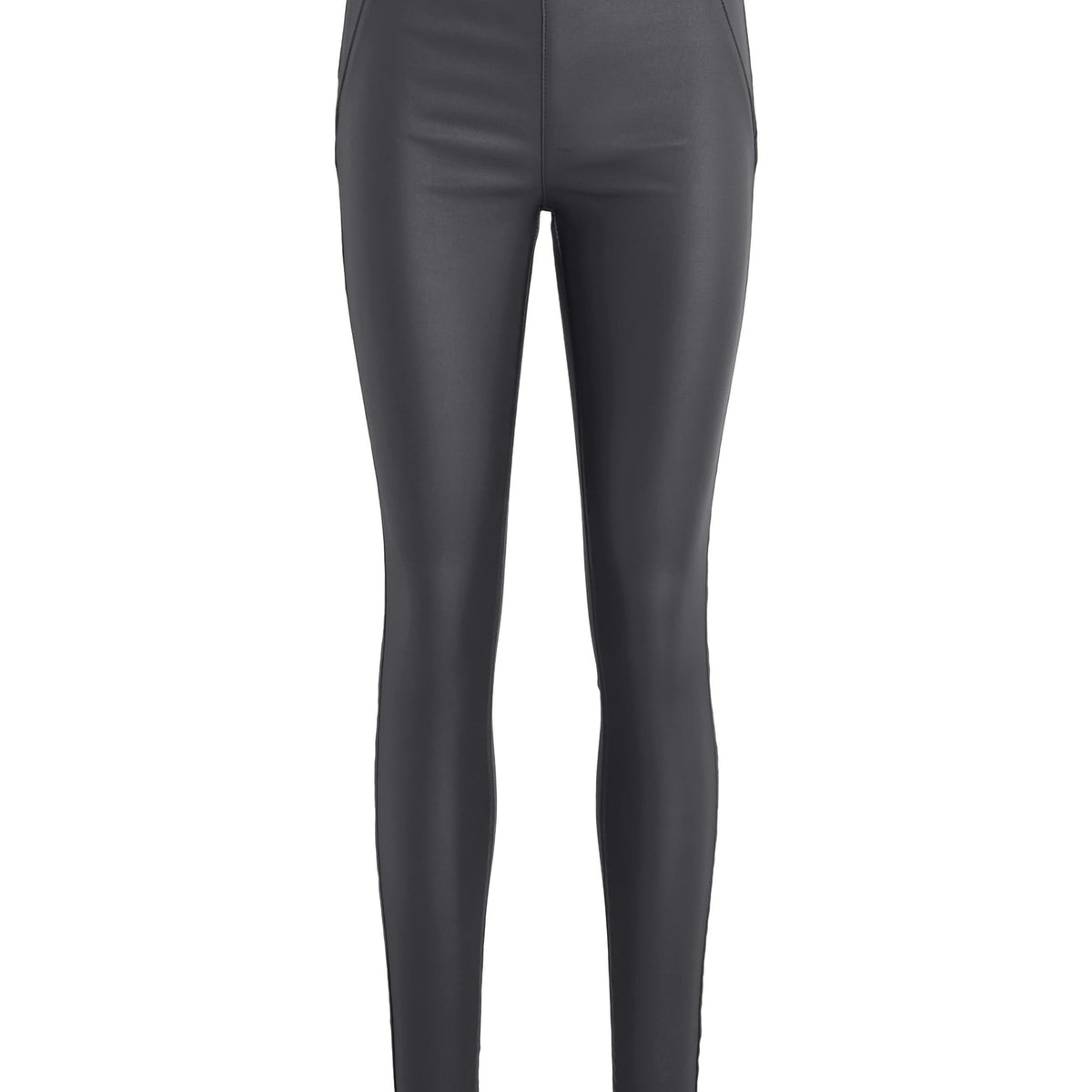 object-trousers-leggings-beschichtet-glitzer-slim-fit image 1