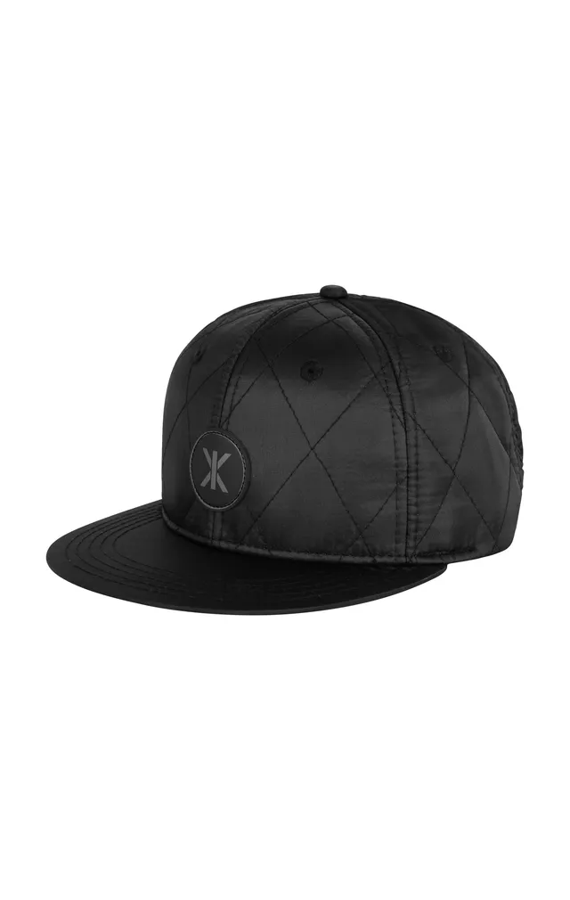 onepiece-quilted-cap-snapback-cap-schwarz-onesize image 1