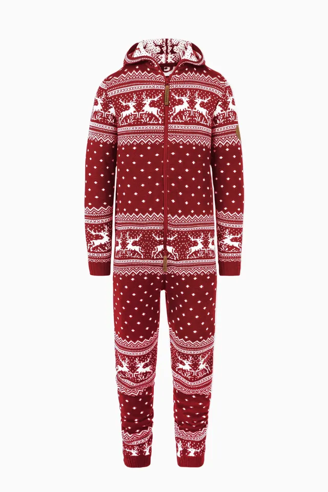 onepiece-holidays-are-coming-onesie-jumpsuit-rot-weihnacht image 1