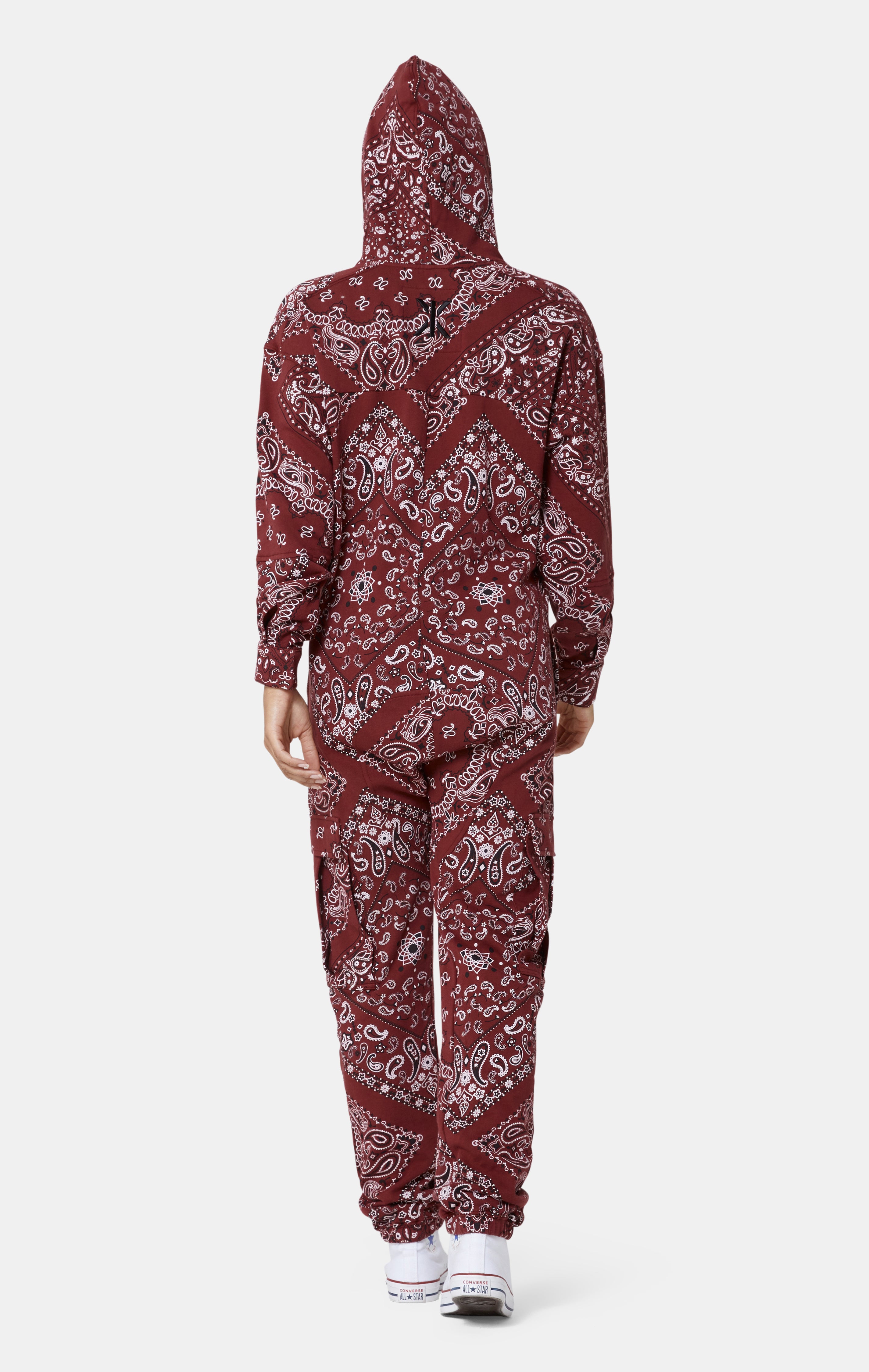 onepiece-cargo-baggy-paisley-jumpsuit-rot-damen-overall image 6