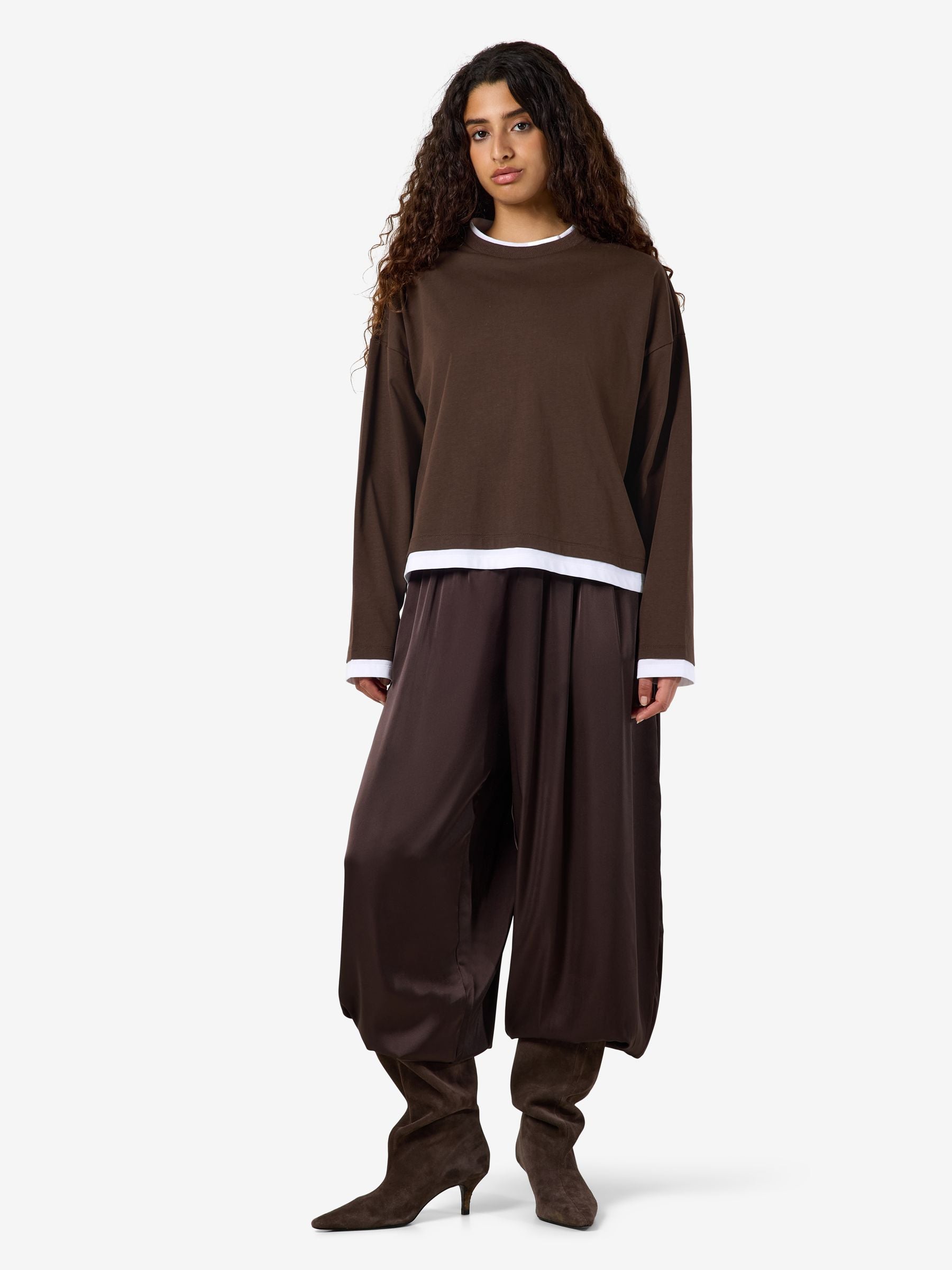 noisy-may-langarmshirt-crewneck-double-layer-melange image 3