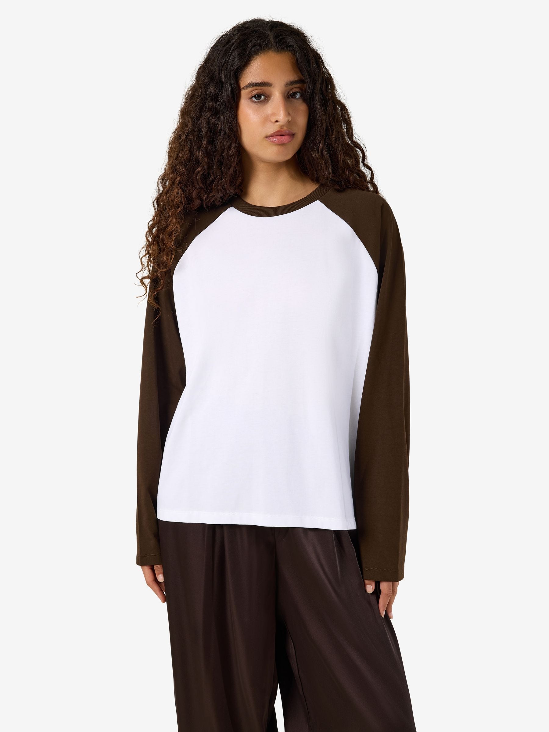 noisy-may-nmember-langarmshirt-colourblock-beige-braun-damen image 6