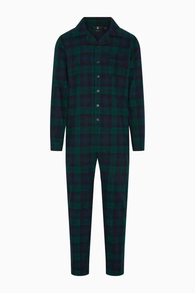 onepiece-the-checked-pyjamas-baumwolle-gr-n-kariert image 1