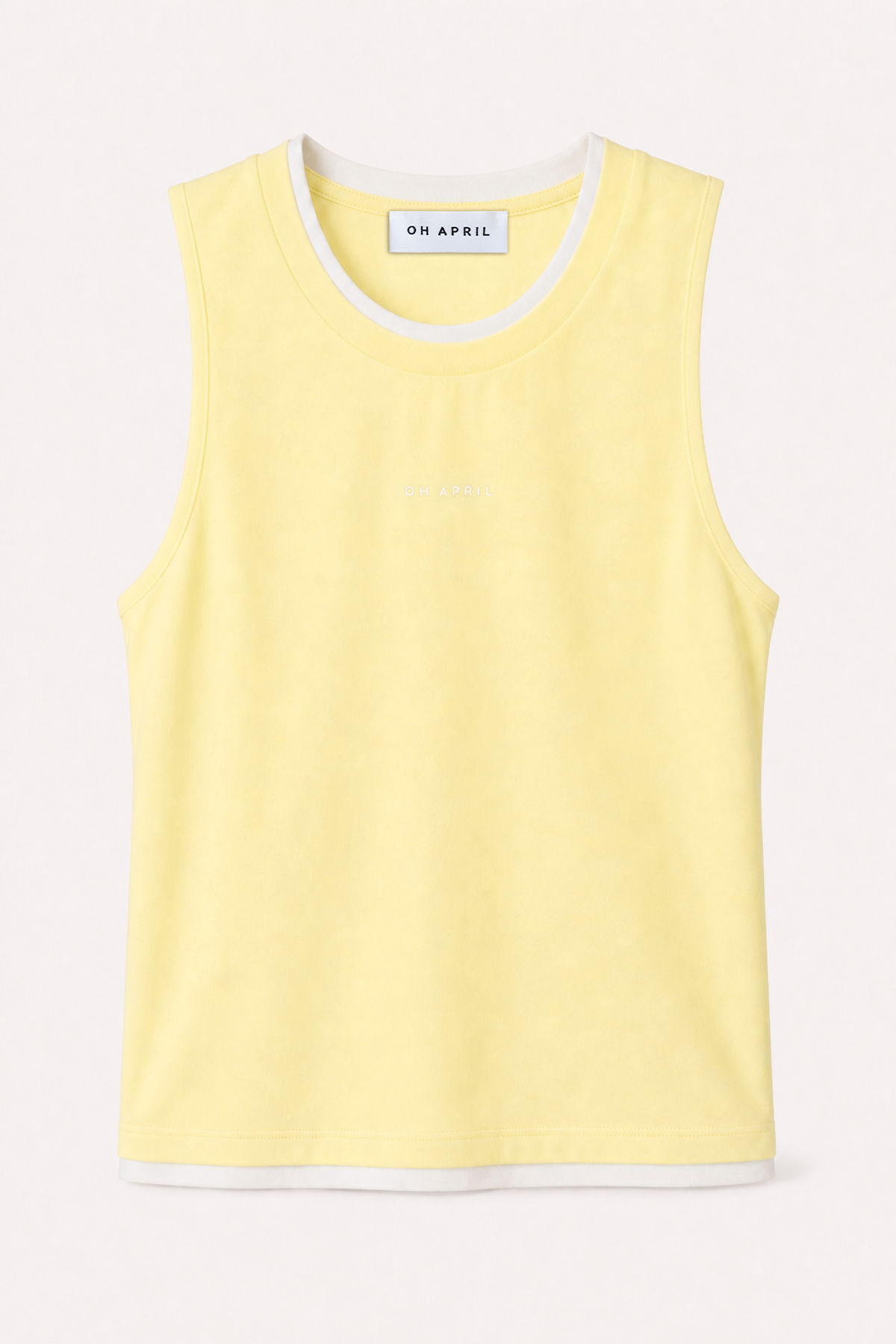 oh-april-eden-tanktop-top-butter-yellow-slim-fit image 2