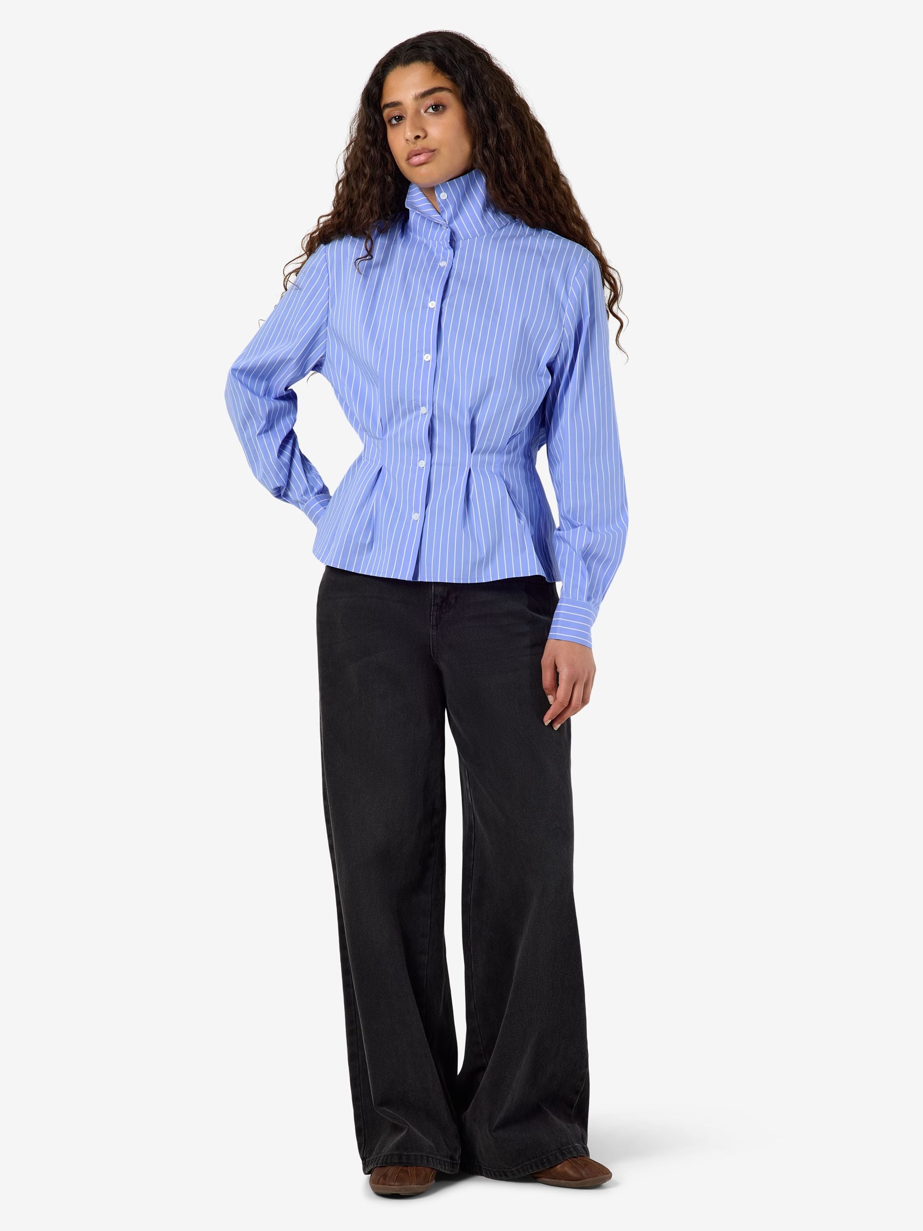 noisy-may-bluse-langarm-nadelstreifen-slim-fit-2 image 4