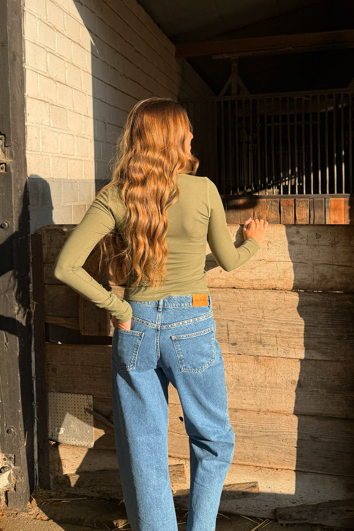 oh-april-maris-longsleeve-olive-slim-fit-modal image 6