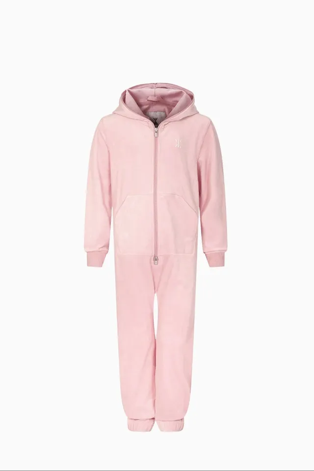 onepiece-original-velvet-kids-jumpsuit-pink-samt-122 image 1