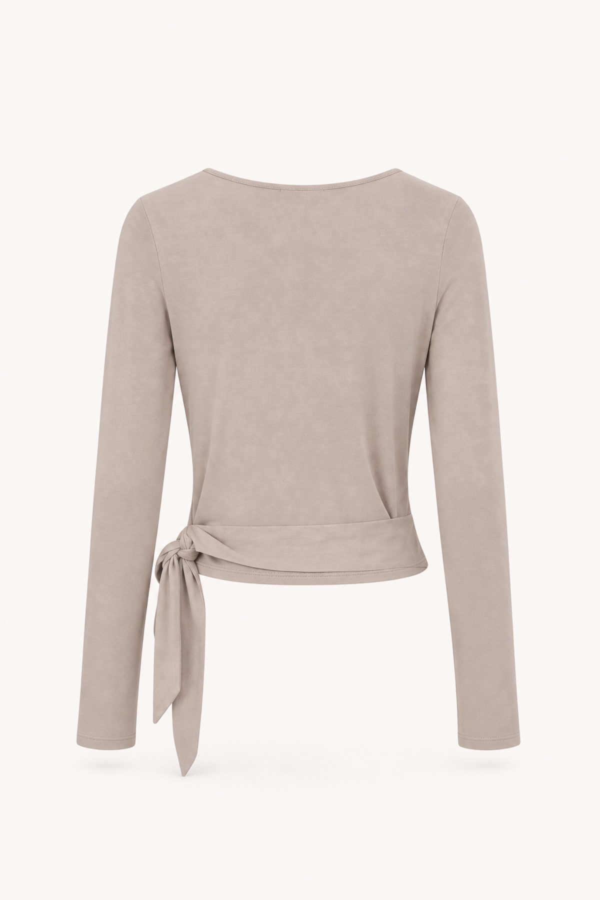 oh-april-luca-wrap-cardigan-taupe-slim-fit image 5