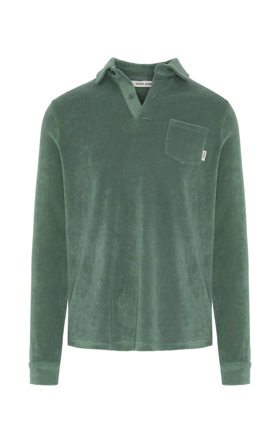 onepiece-towel-club-longsleeve-poloshirt-dusty-green image 1