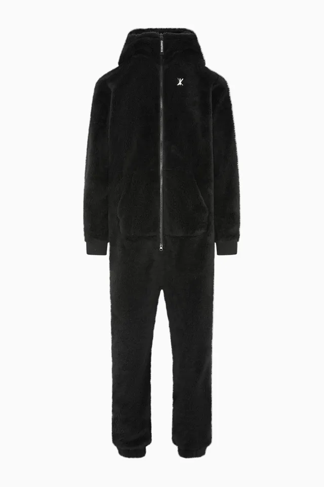 onepiece-puppy-jumpsuit-3-0-overall-damen-schwarz-fleece image 1