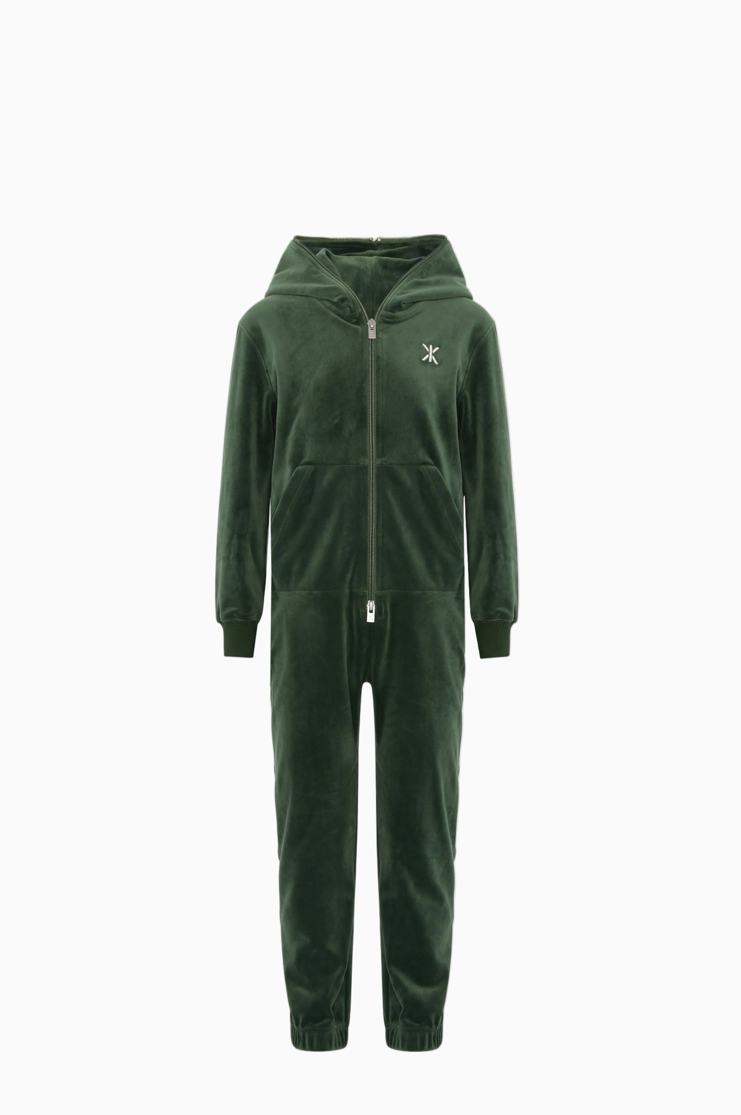 onepiece-original-velvet-kids-jumpsuit-gr-n-samt-onesie image 1