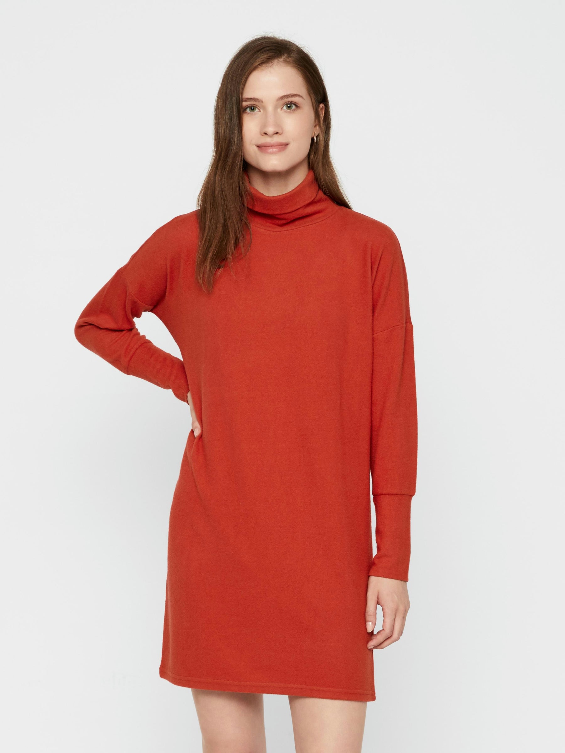 noisy-may-dresses-kurzes-kleid-sweatkleid-stehkragen-stretch image 2