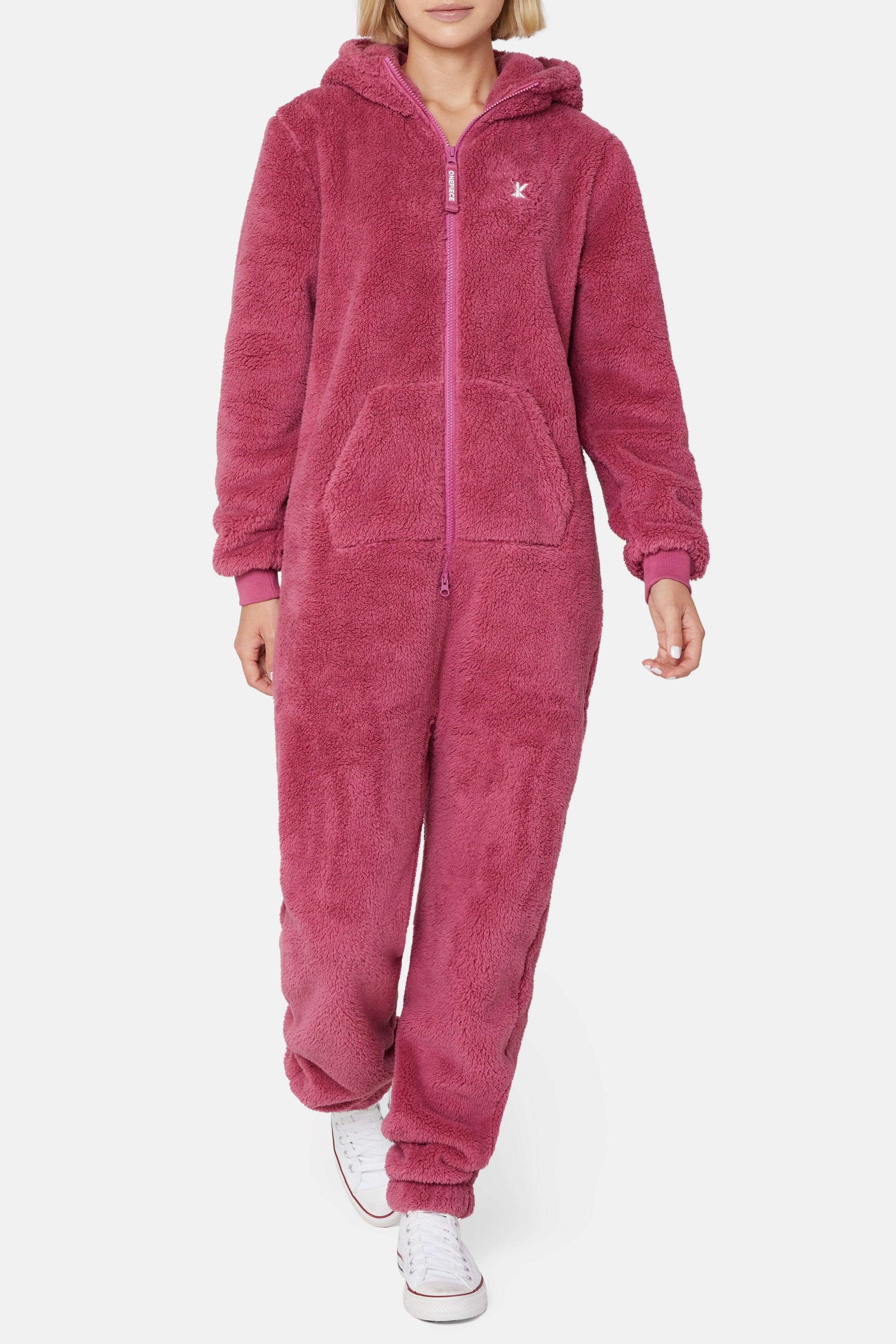 onepiece-puppy-jumpsuit-3-0-damen-overall-dunkelrosa-fleece image 2