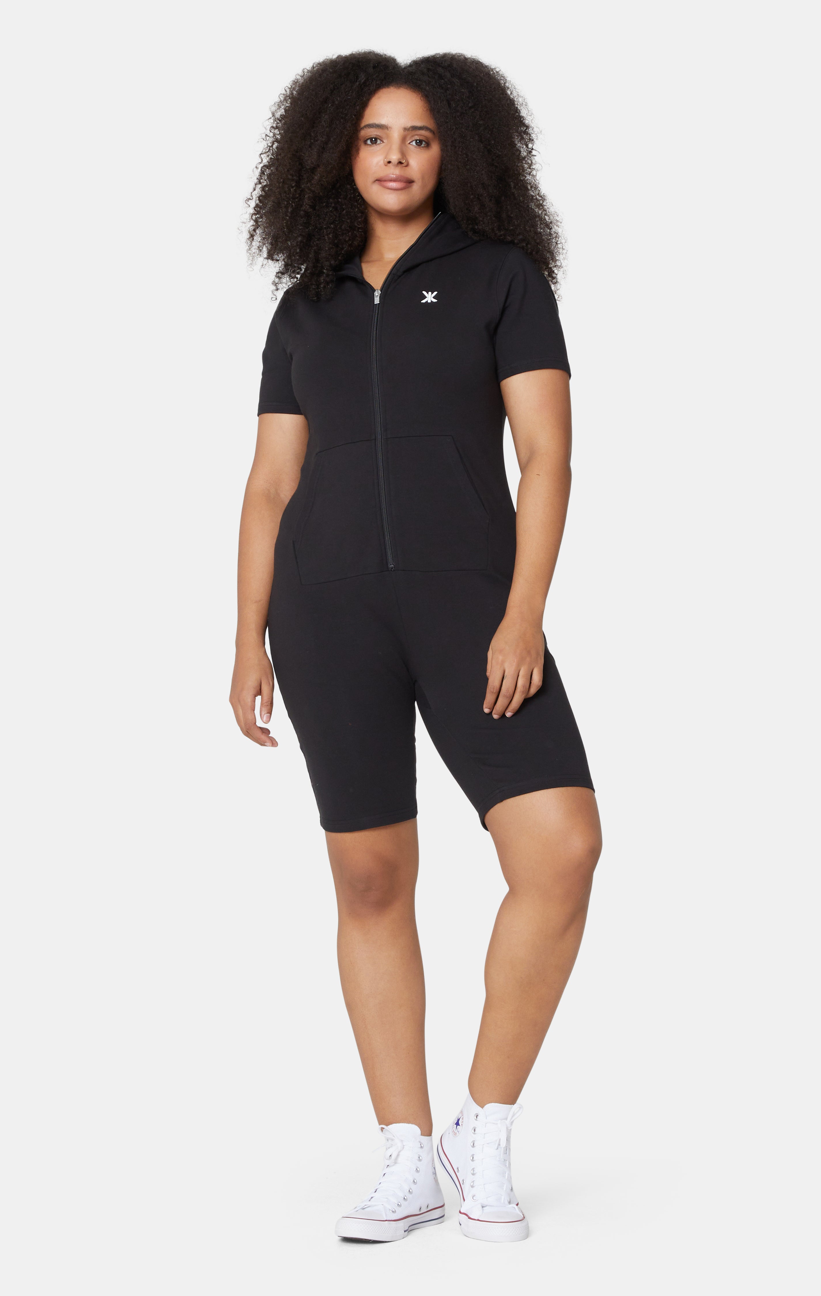 onepiece-original-fitted-short-jumpsuit-damen-overall-schwarz-kurz image 8