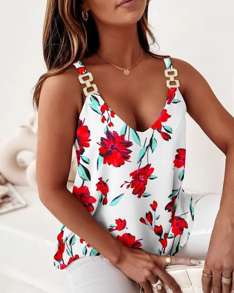 arys-bella-damen-top-singlet-blumenprint-1white-red image 6