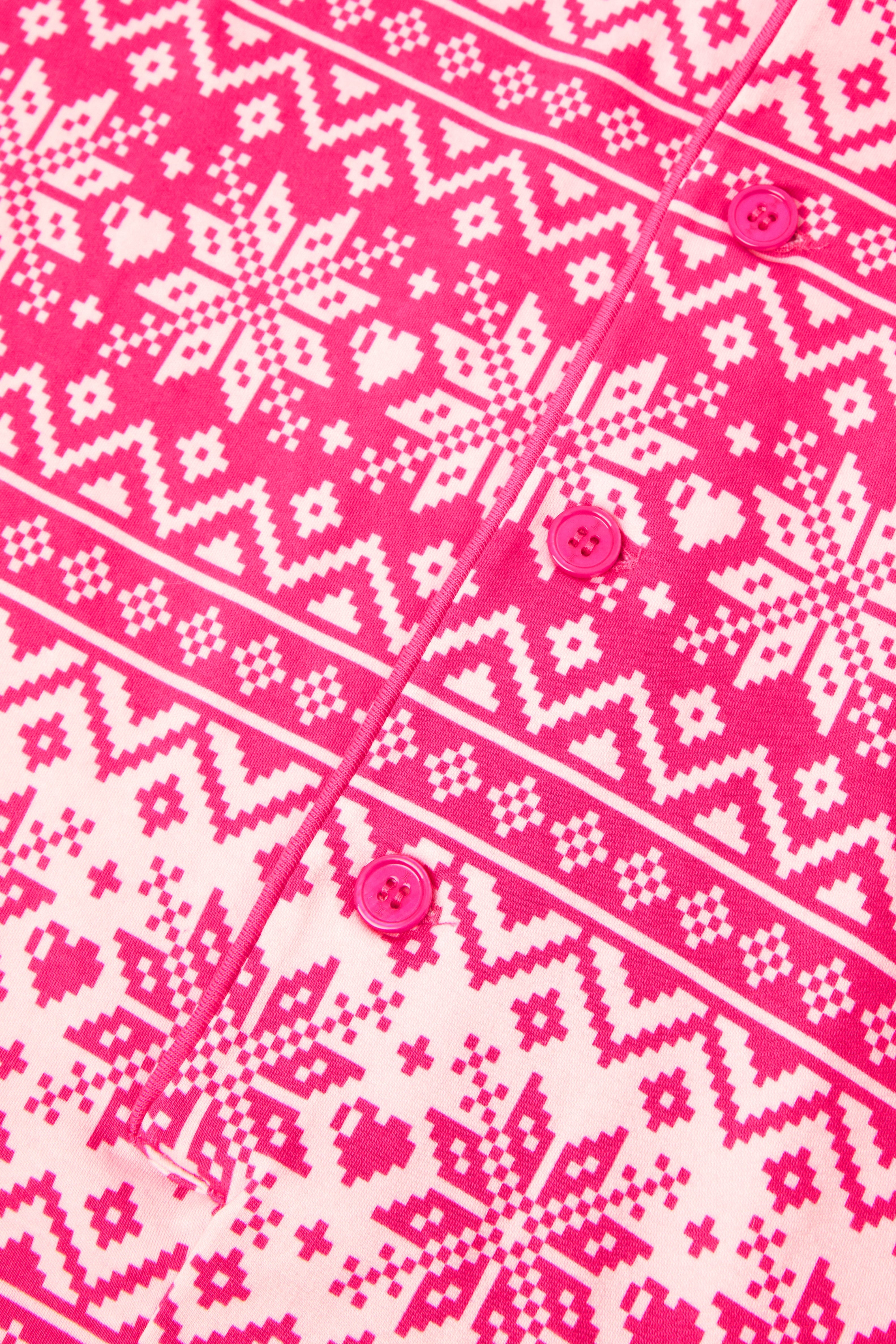 onepiece-winter-pyjamas-set-pyjama-pink-schneeflocken image 7