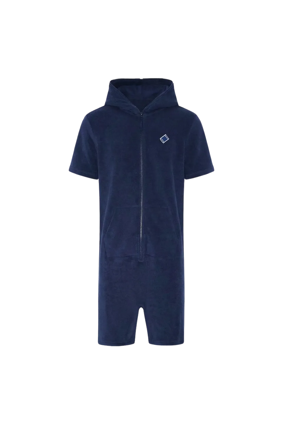 onepiece-towel-club-shortsleeve-jumpsuit-frottee-overall-navy image 1