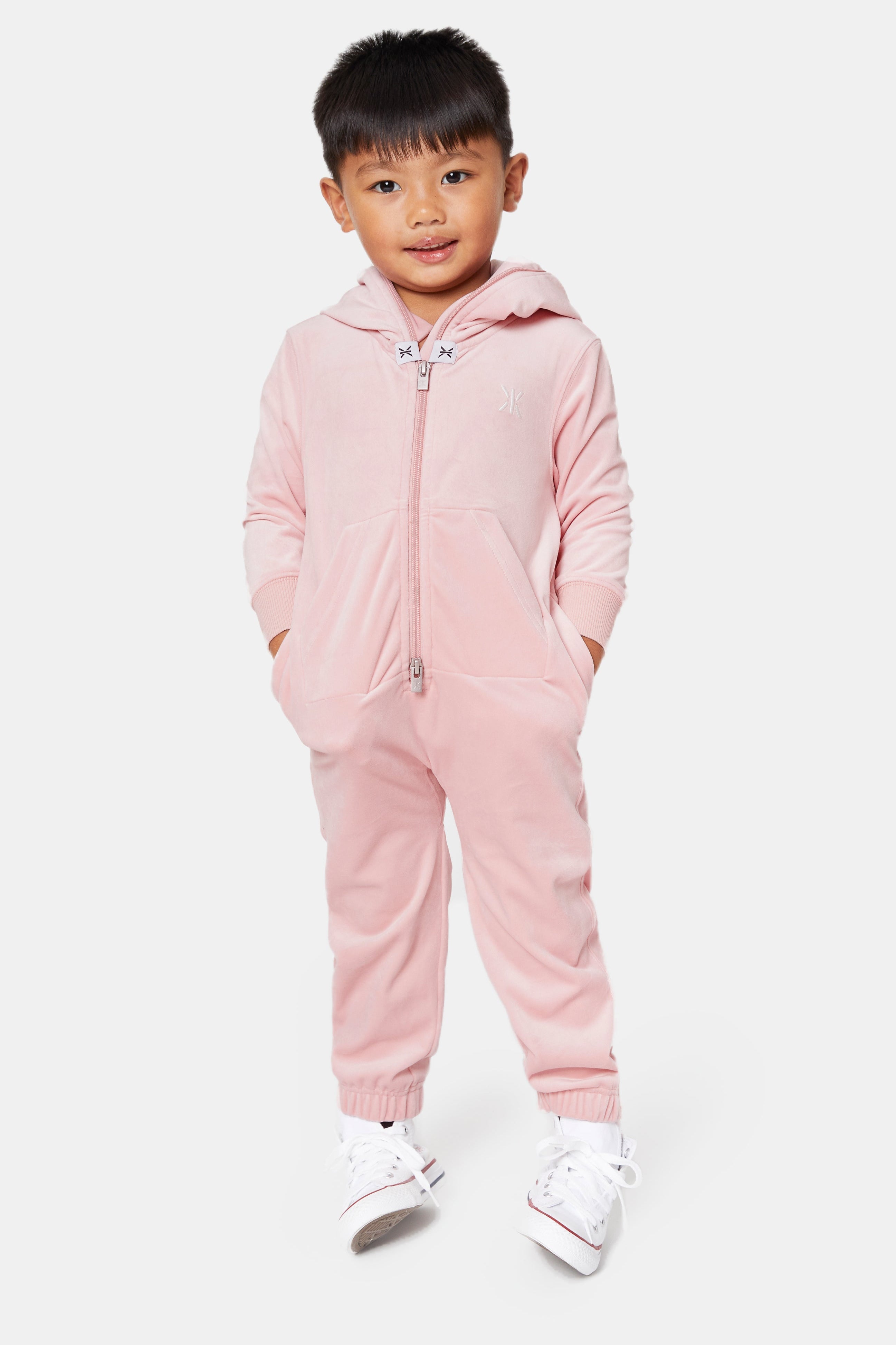 onepiece-original-velvet-kids-jumpsuit-pink-samt-122 image 3