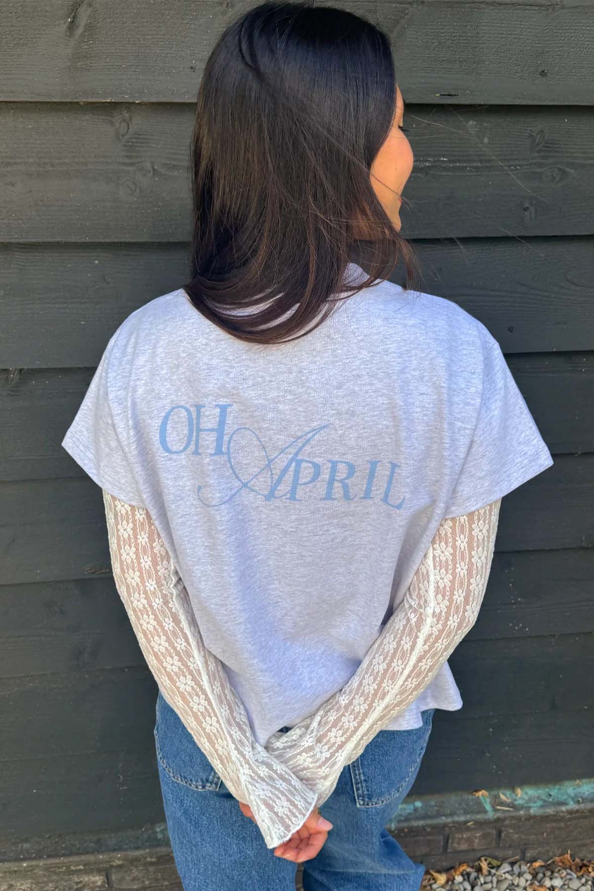 oh-april-ella-boxy-t-shirt-grey-melange-print image 2