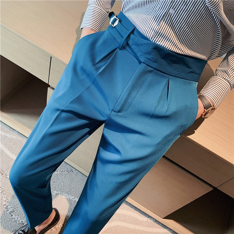 arys-bundfaltenhose-herren-schwarz-32-high-waist image 3