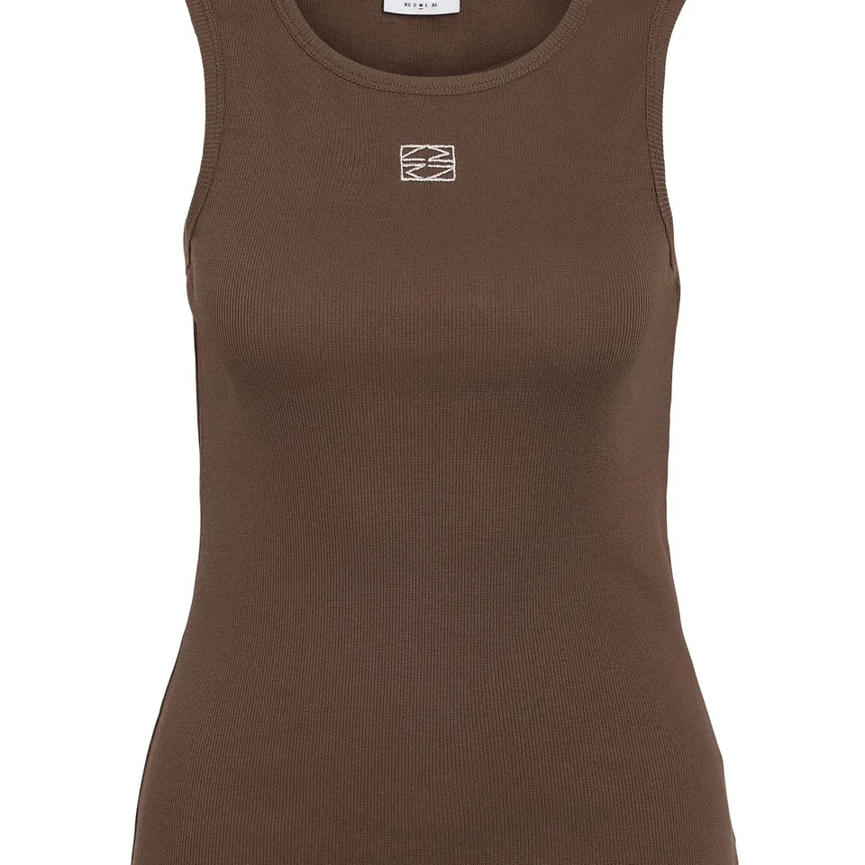 noisy-may-tank-top-u-ausschnitt-slim-fit-ripp-stretch image 1