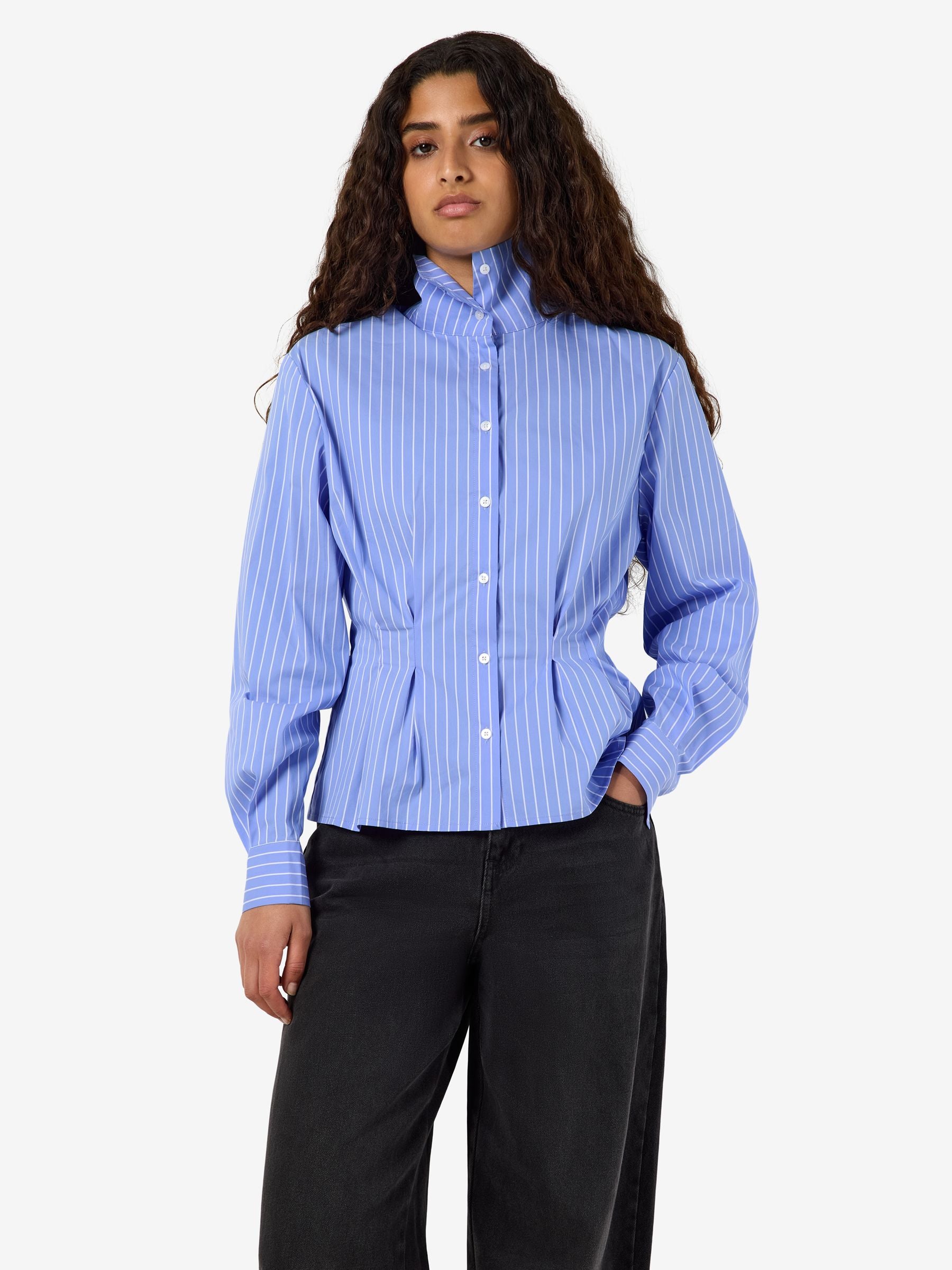 noisy-may-bluse-langarm-nadelstreifen-slim-fit-2 image 3