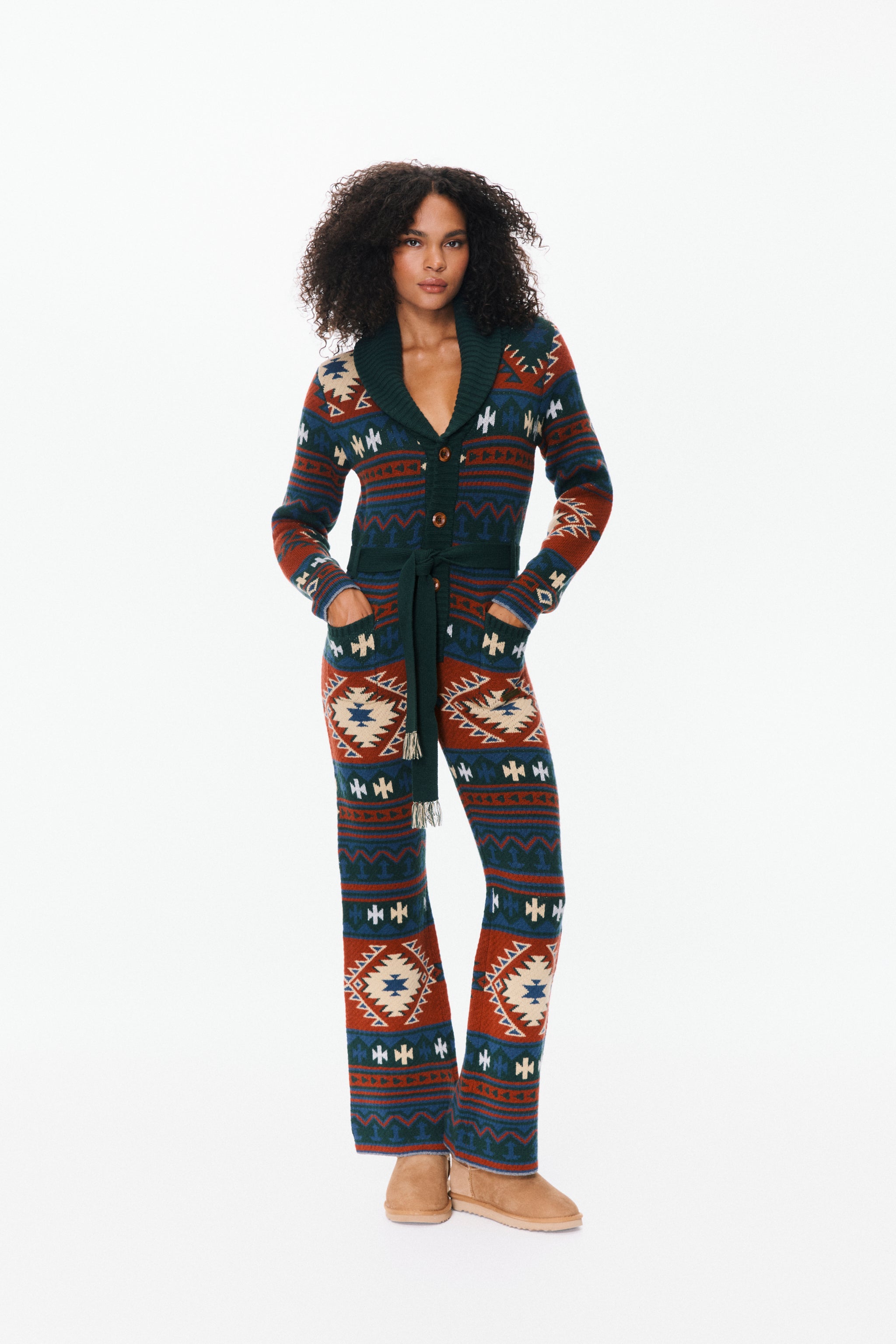 onepiece-nature-knit-fitted-jumpsuit-overall-multi-jacquard image 2