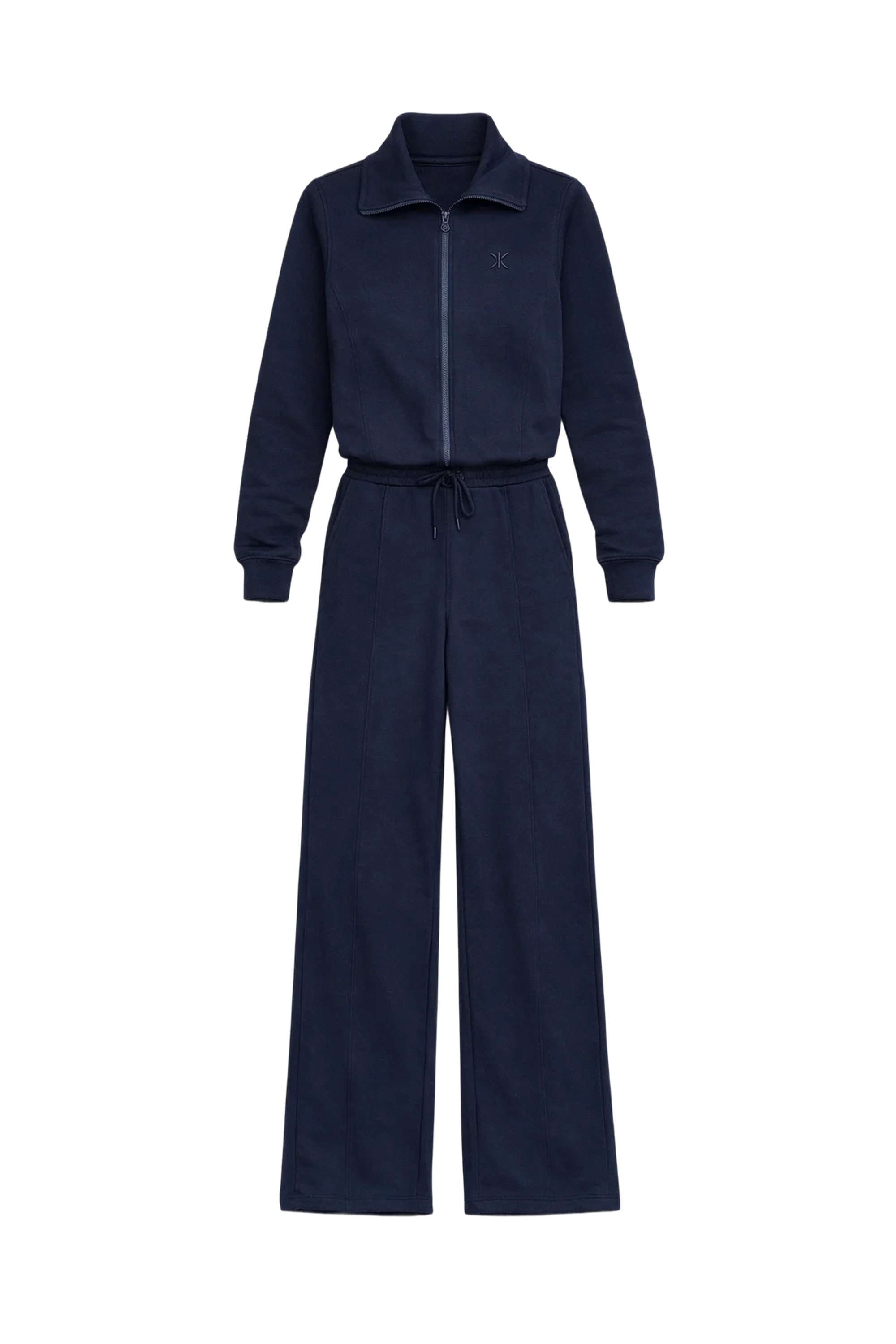 onepiece-sporty-basic-jumpsuit-damen-navy-baumwolle image 1