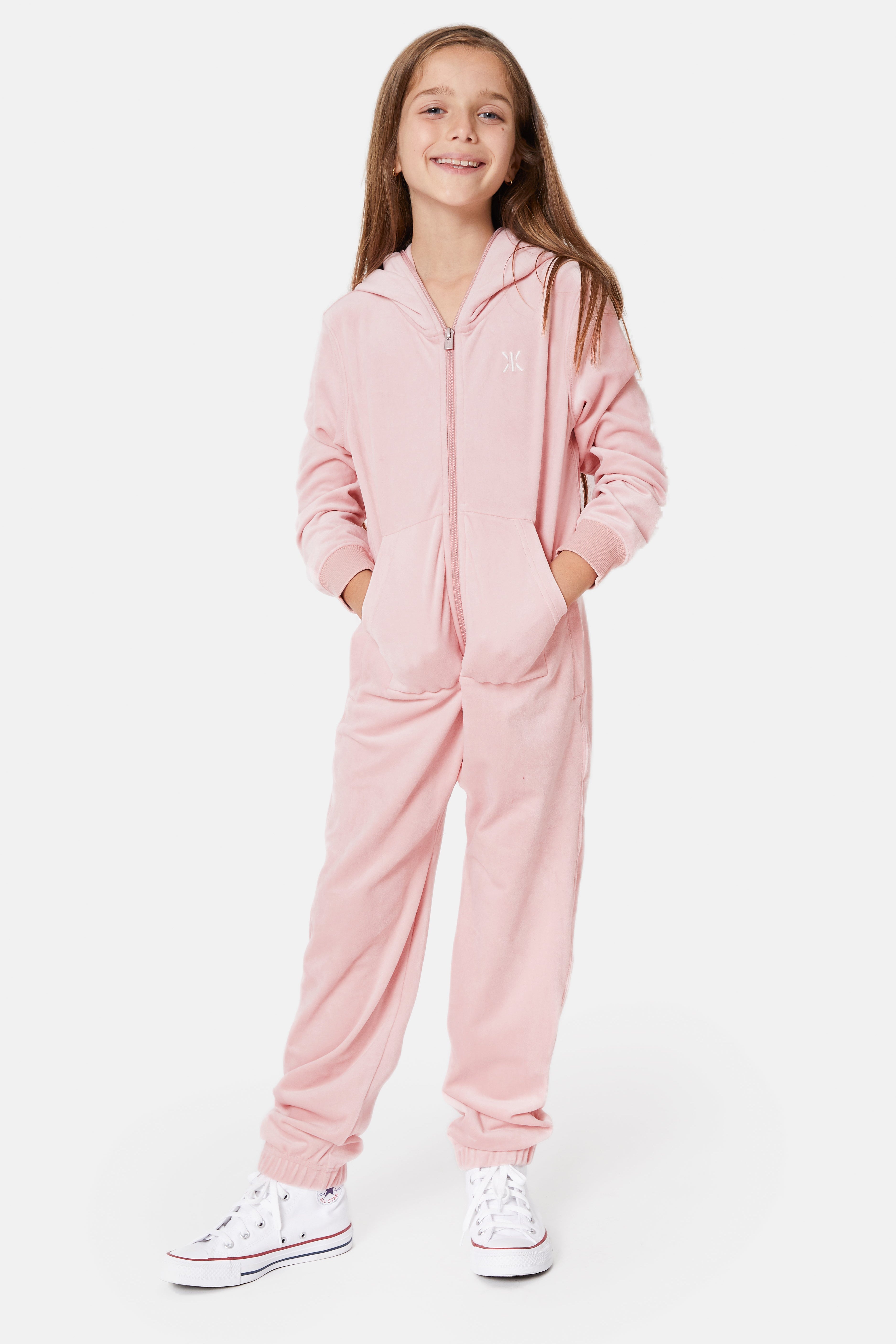 onepiece-original-velvet-kids-jumpsuit-pink-samt-122 image 2