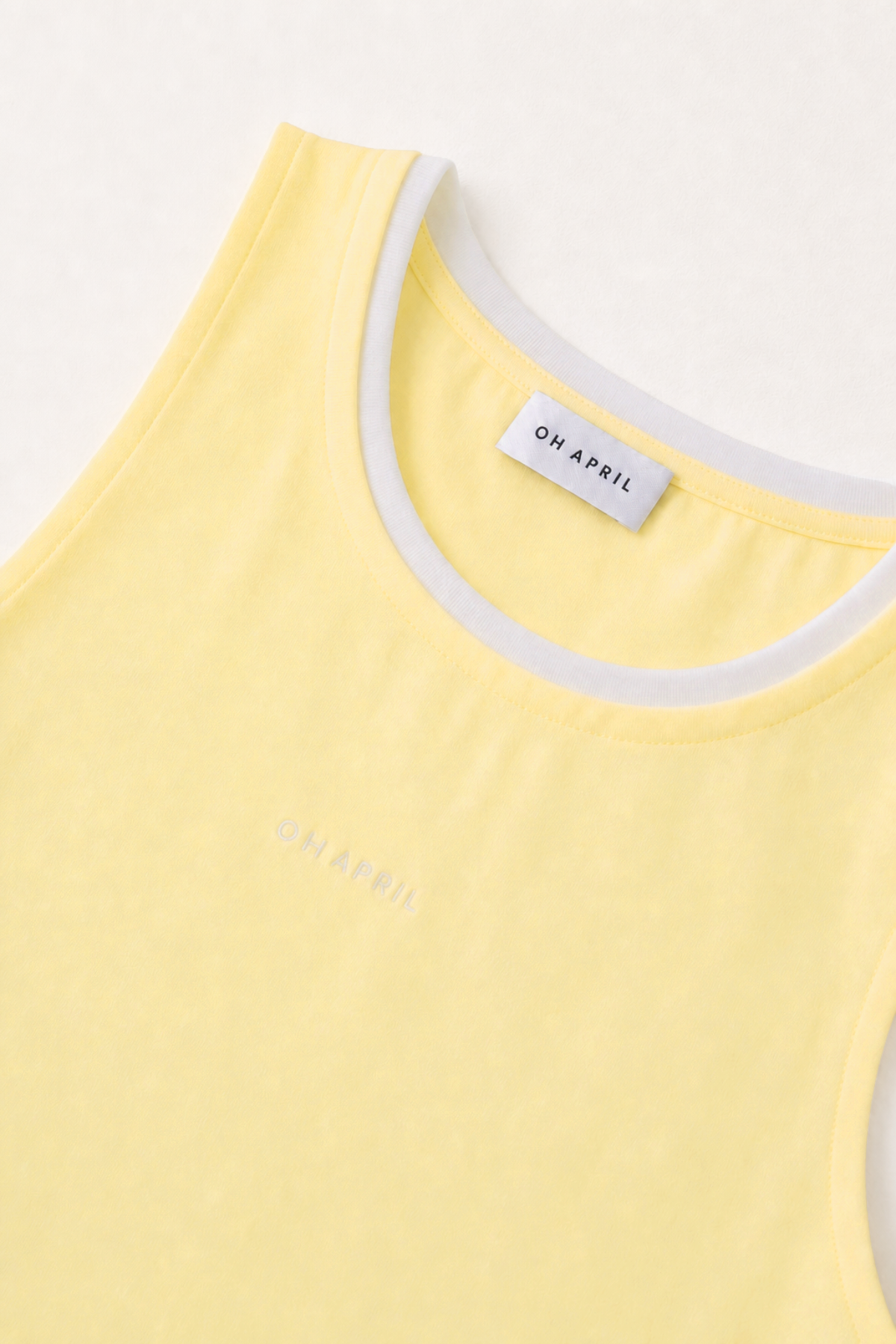 oh-april-eden-tanktop-top-butter-yellow-slim-fit image 4