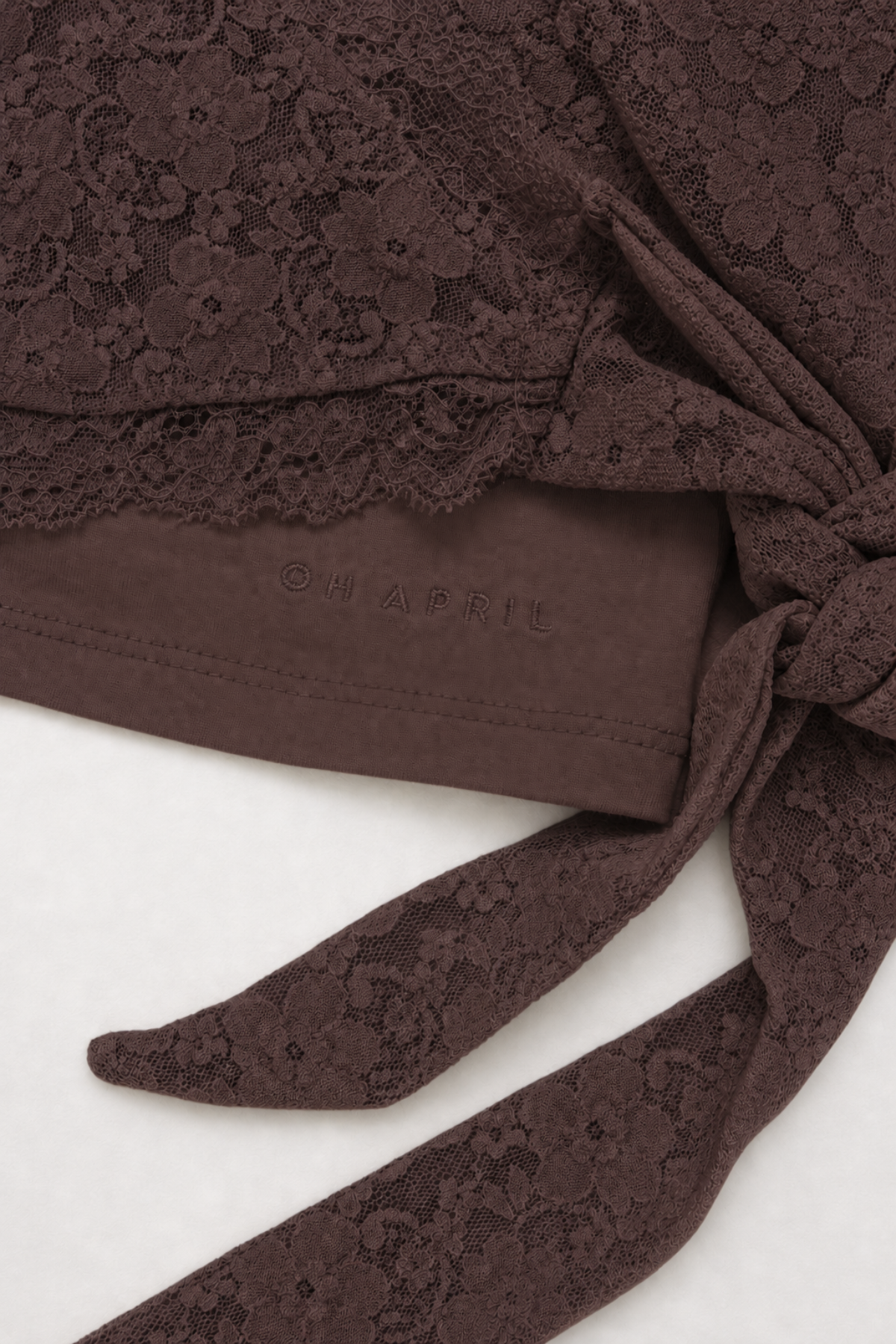 oh-april-sylva-lace-wrap-cardigan-dark-brown-2-teilig image 5