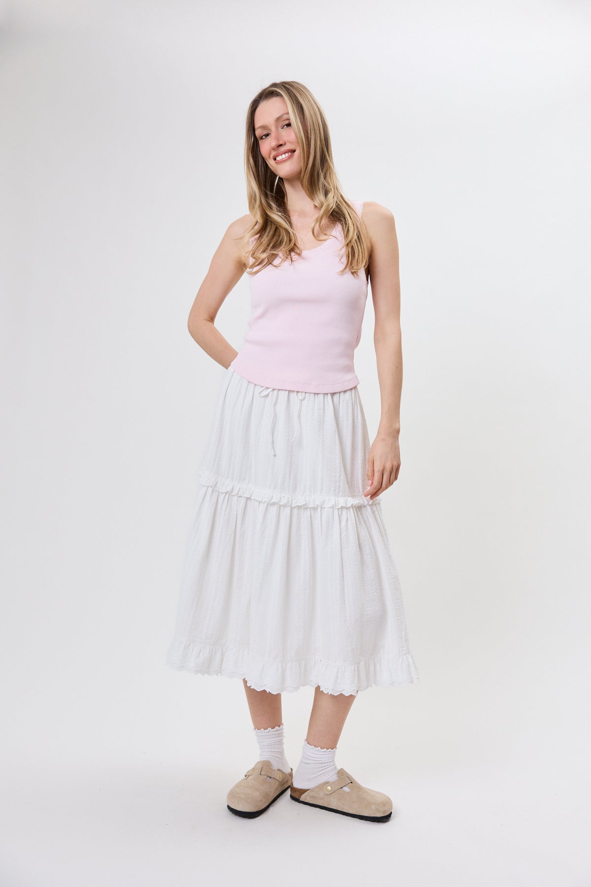 oh-april-christel-midi-skirt-midirock-wei-baumwolle-spitze image 3