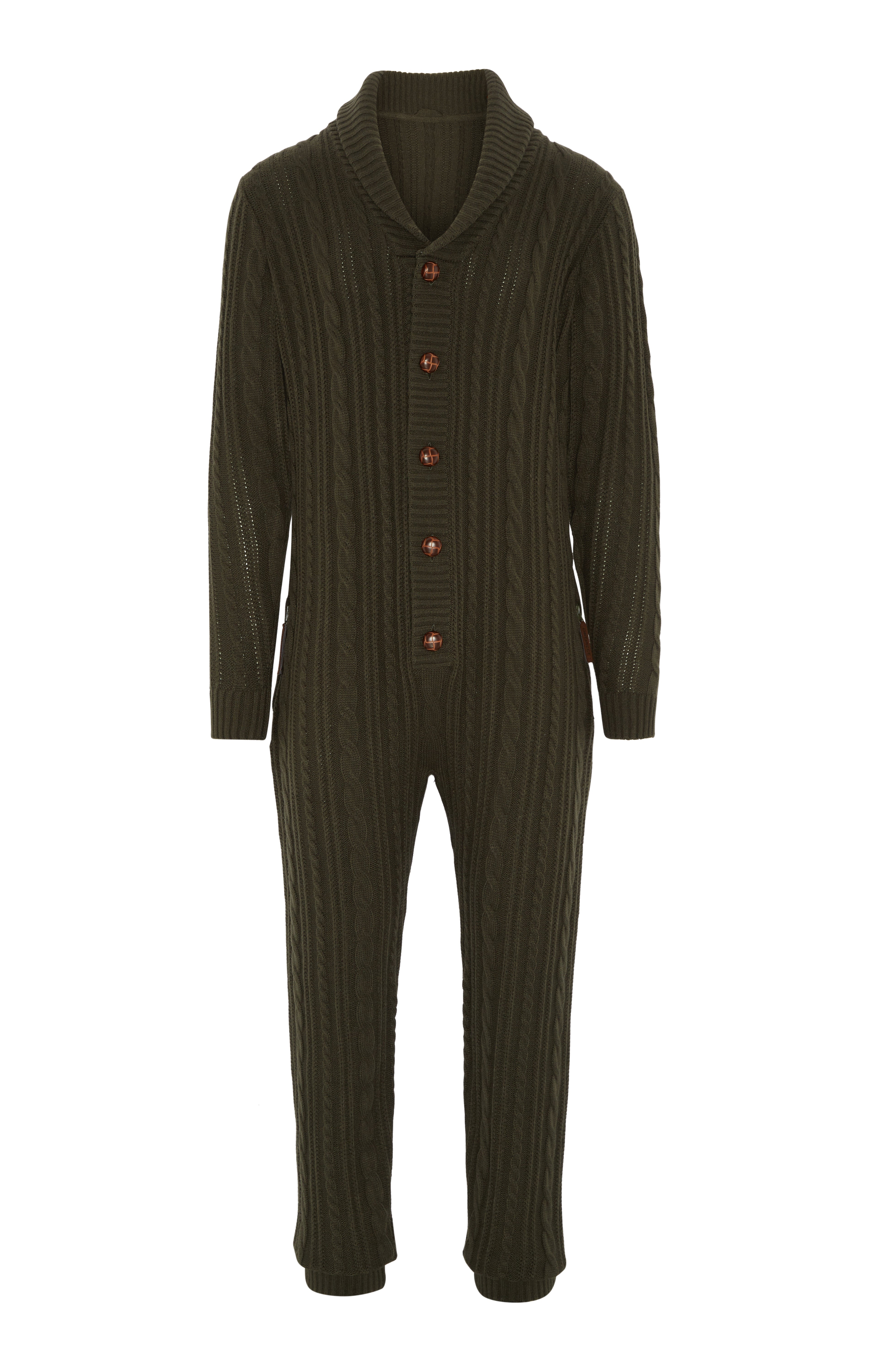 onepiece-chunky-cardigan-jumpsuit-overall-gr-n-strick image 1