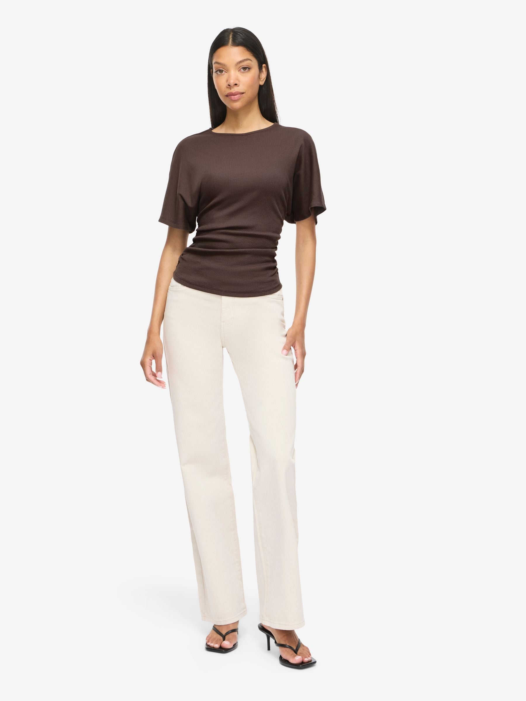 noisy-may-abbi-t-shirt-damen-bio-baumwolle-gerafft image 5