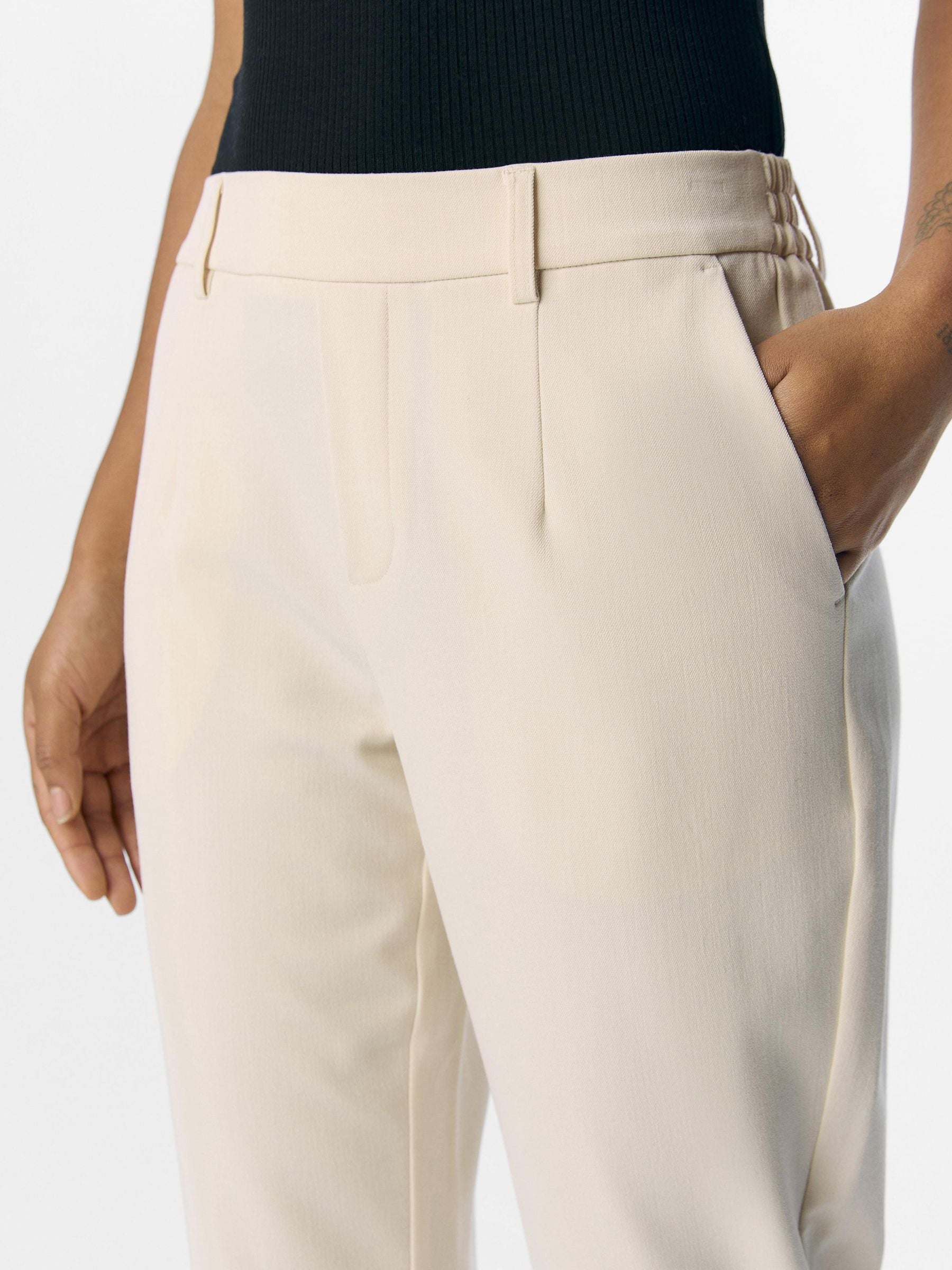 object-objlisa-slim-cropped-stoffhose-mid-waist-stretch image 5