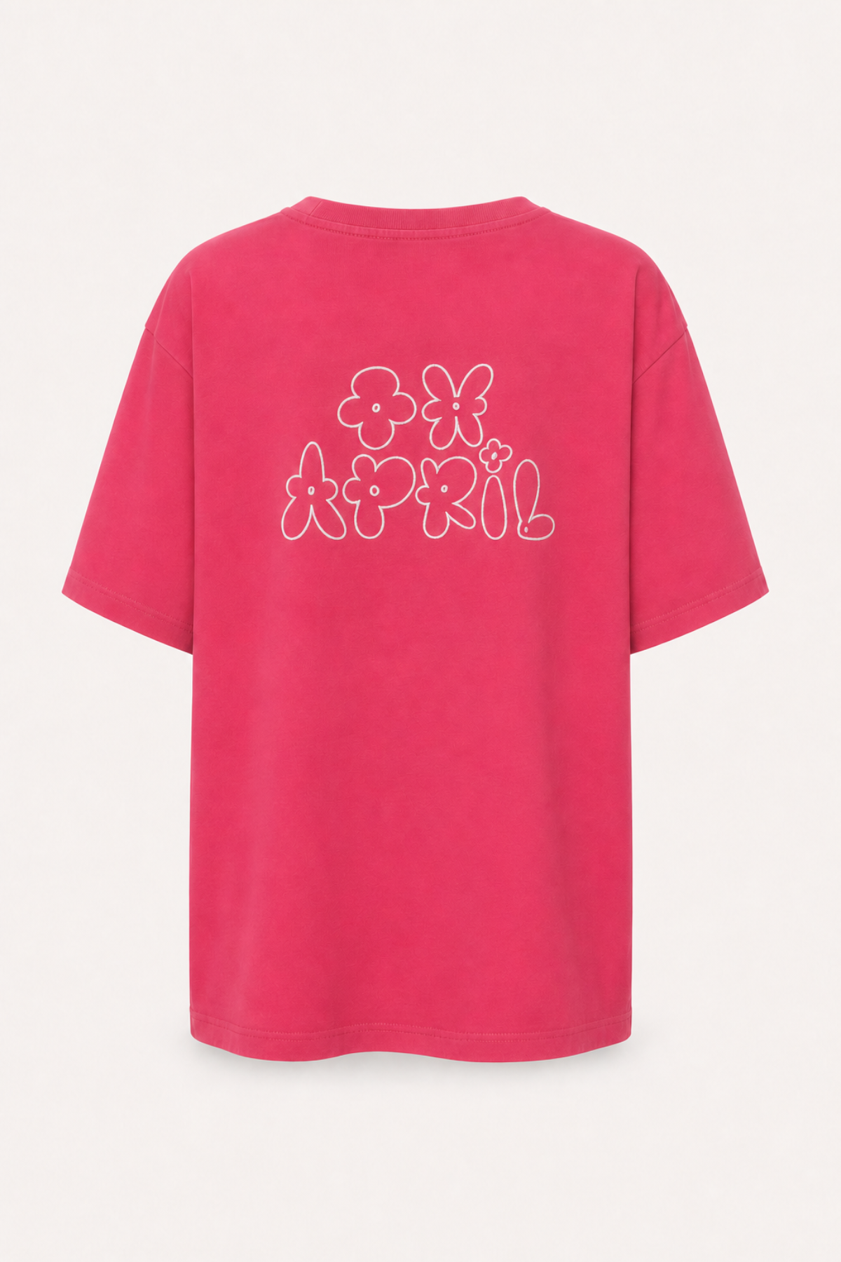 oh-april-bf-t-shirt-flower-raspberry-shirt-oversized-baumwolle image 1