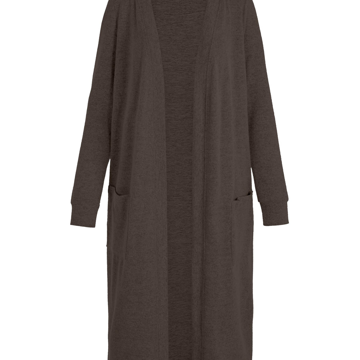 noisy-may-strickjacke-lang-offen-cardigan-mit-taschen image 1